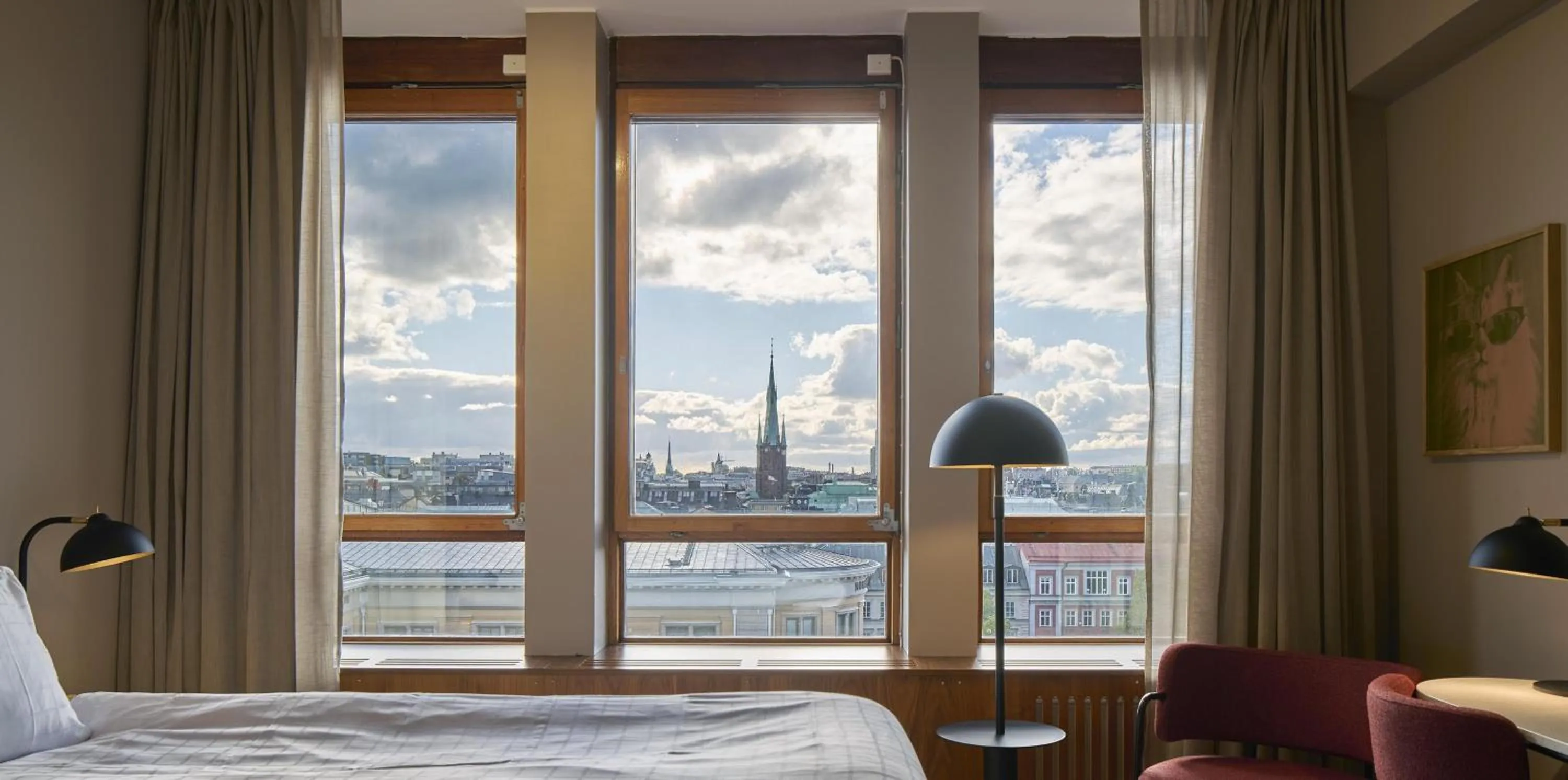 View (from property/room), Bed in Scandic Wallin