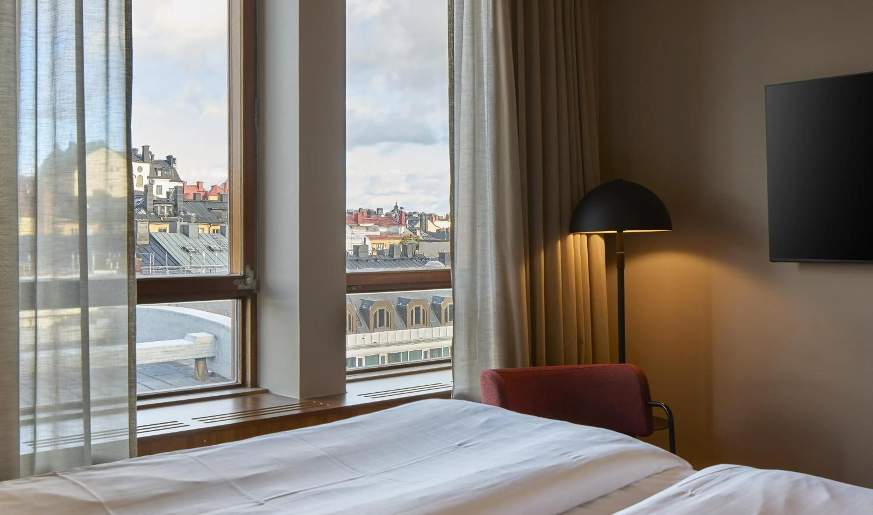 View (from property/room), Bed in Scandic Wallin