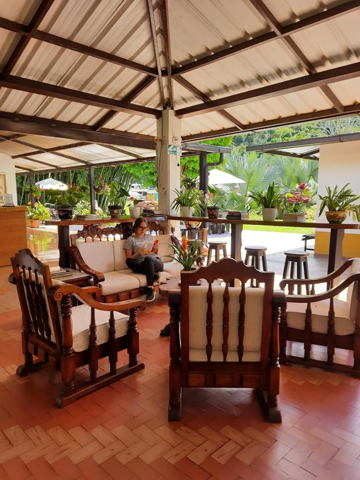 Living room in Hotel Campestre El Triunfo