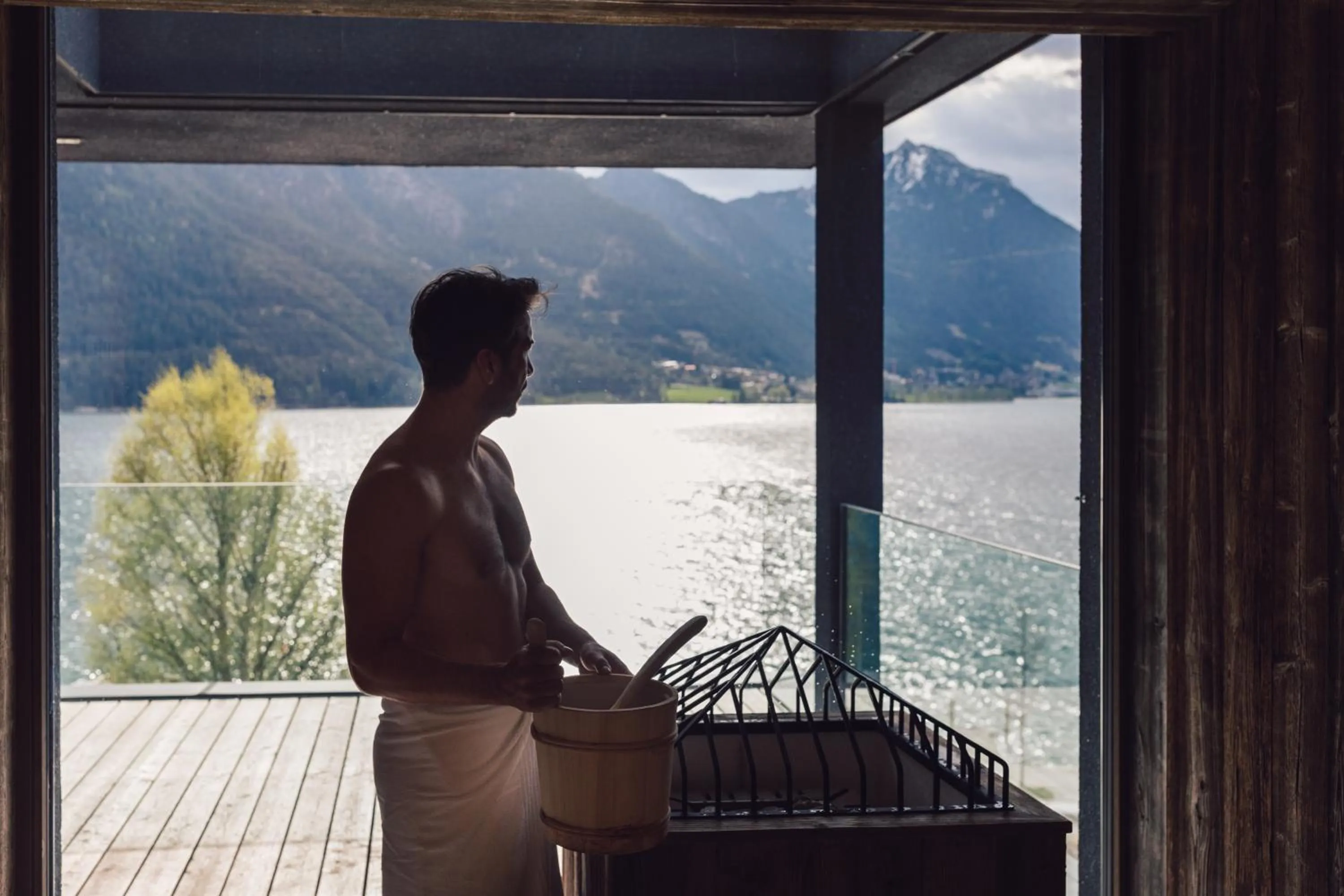 Sauna in Seehotel Einwaller - adults only