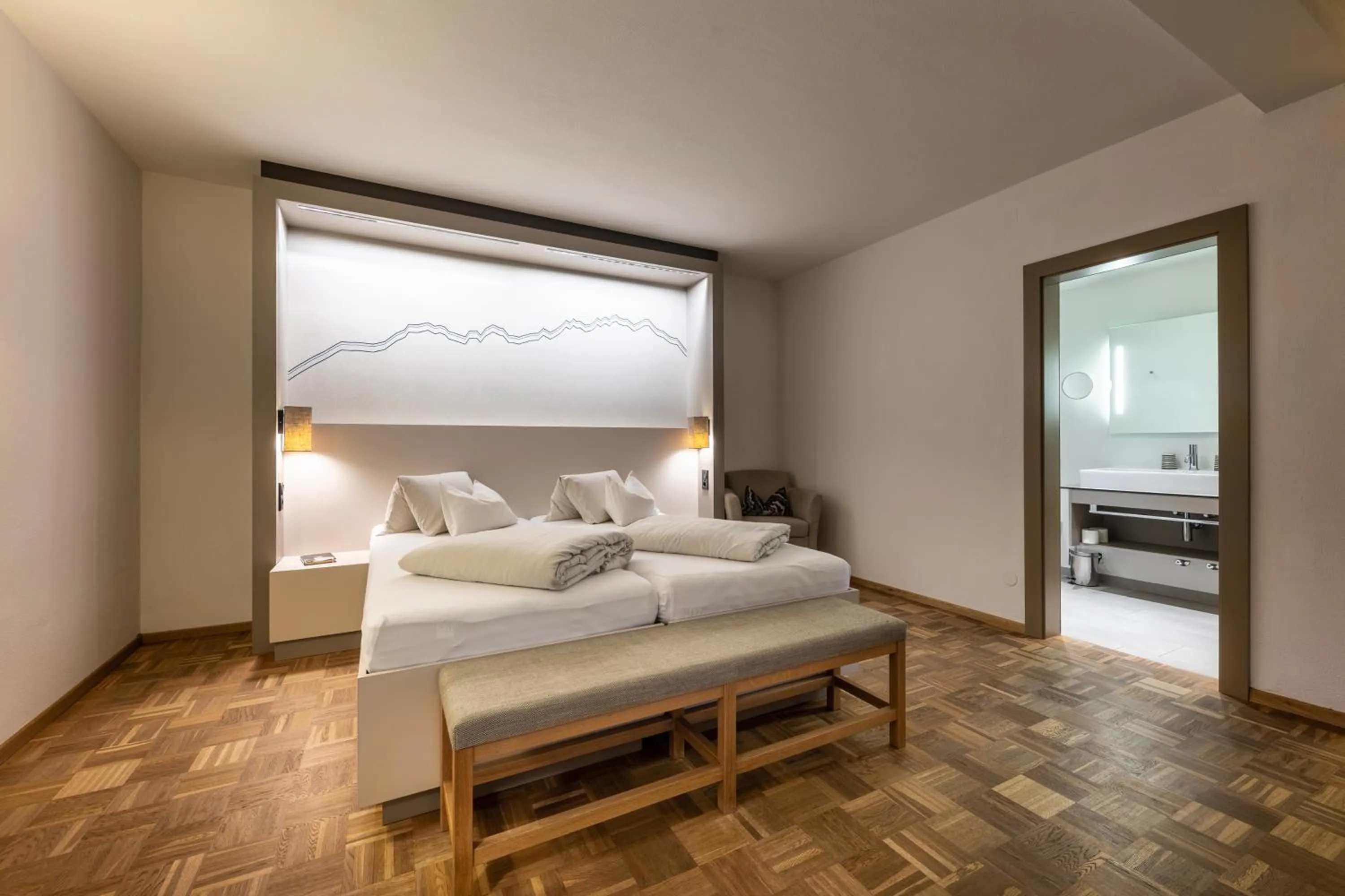 Bedroom, Bed in Hotel Wirtshaus Post