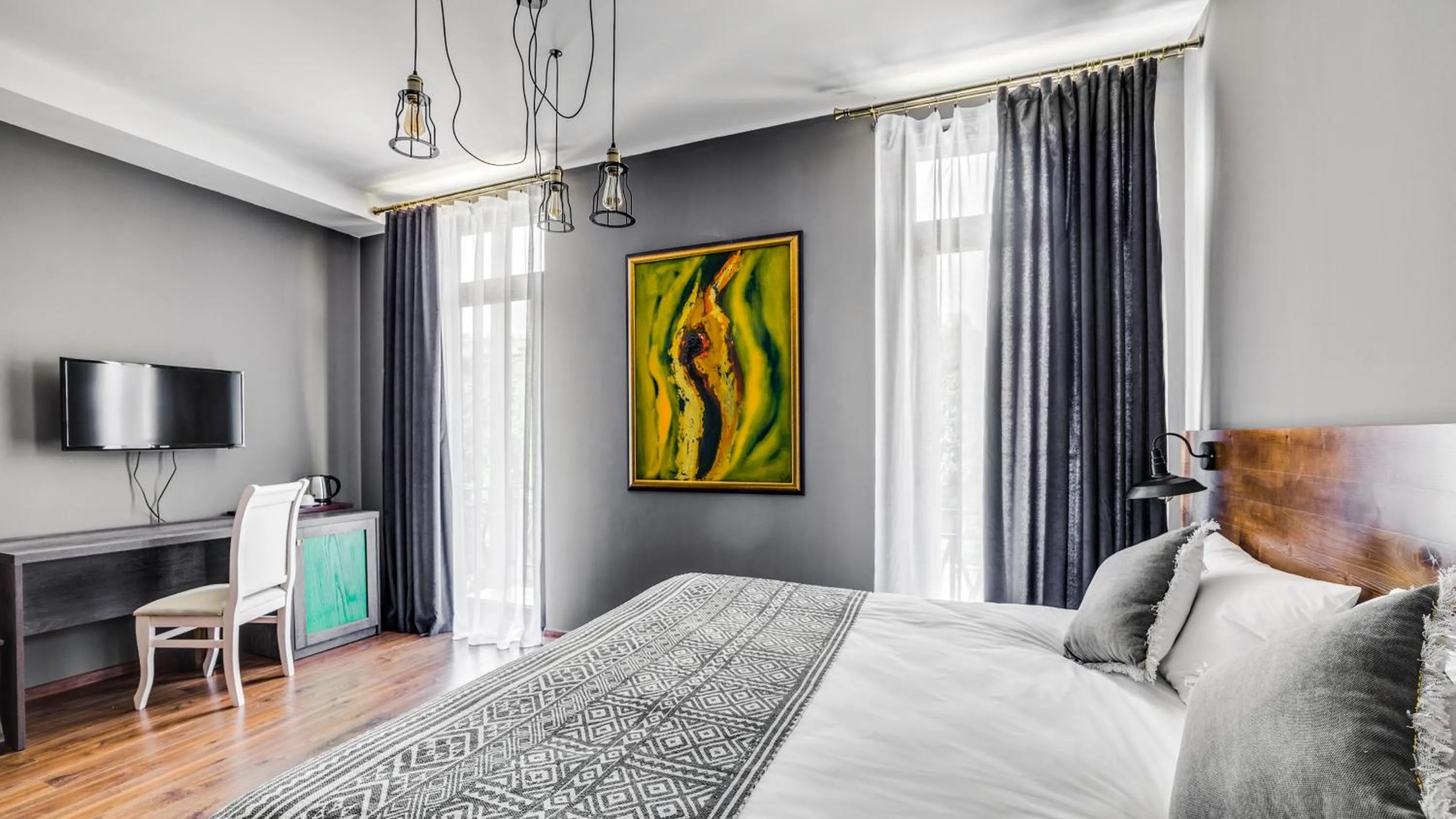 City view, Bed in Hotel Gino Wellness Mtskheta