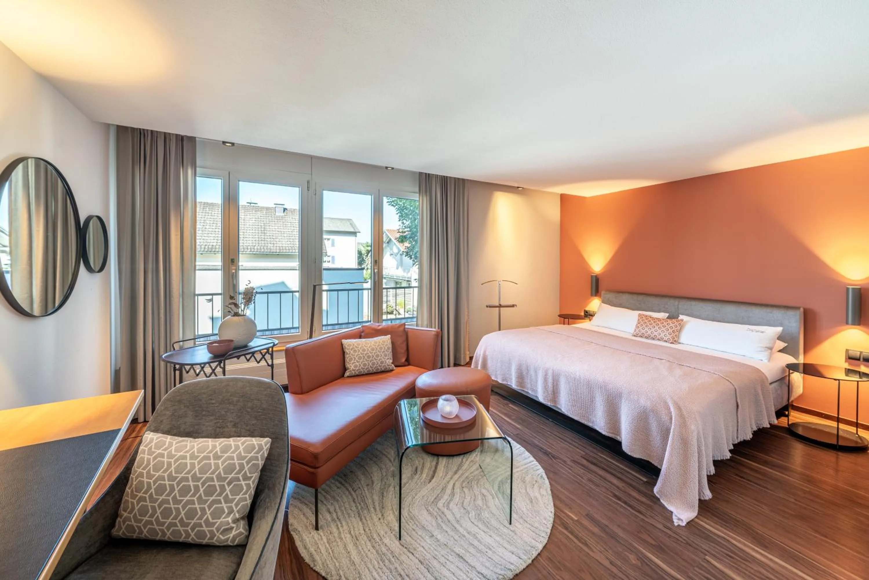 Photo of the whole room, Bed in hirschen dornbirn - das boutiquestyle hotel - skyrelax & wellness im rooftop