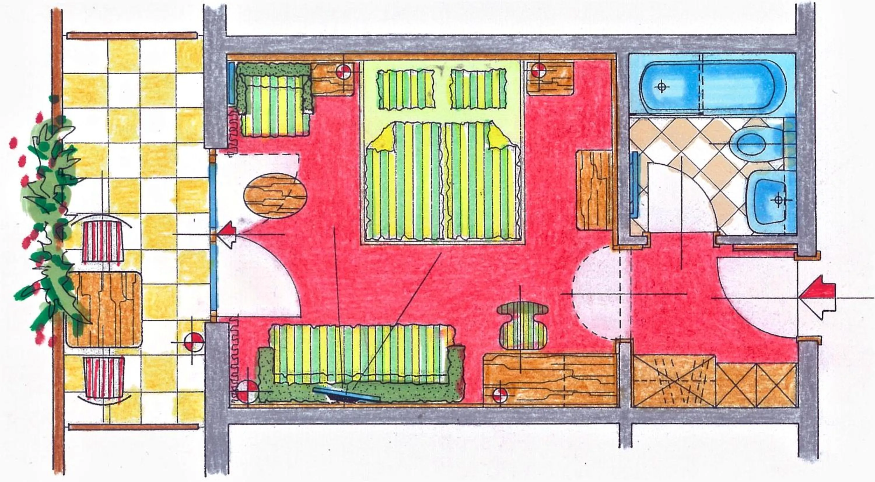 Floor plan in Hotel Glocknerhof