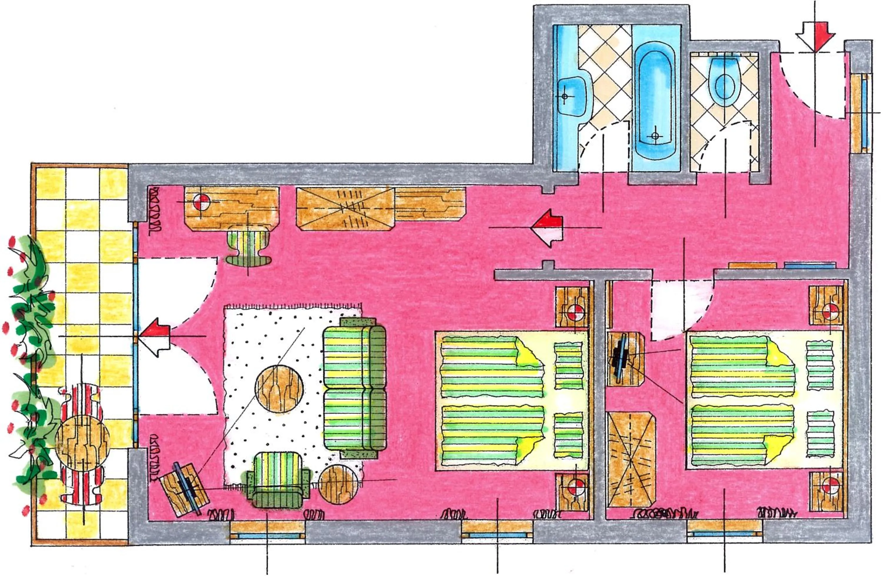 Floor plan in Hotel Glocknerhof