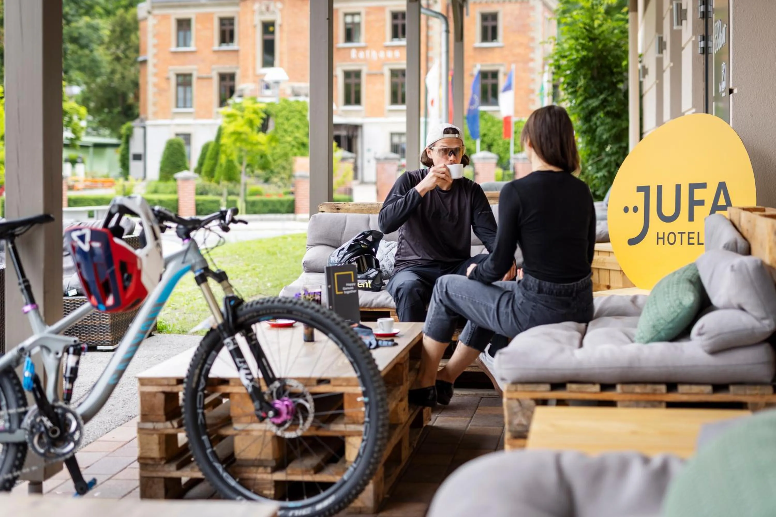 Balcony/Terrace in JUFA Hotel Schladming
