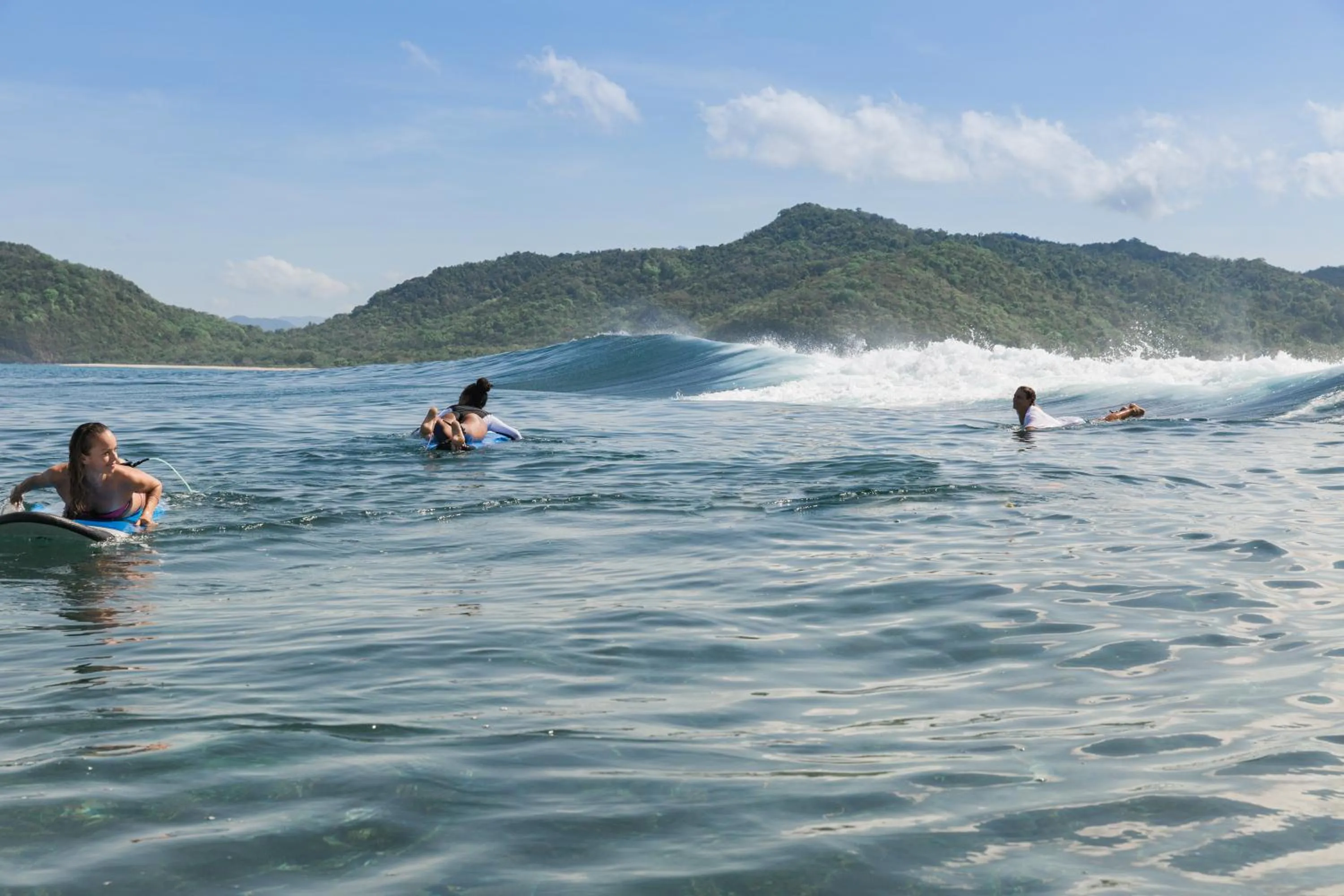 People in Myamo Beach Lodge