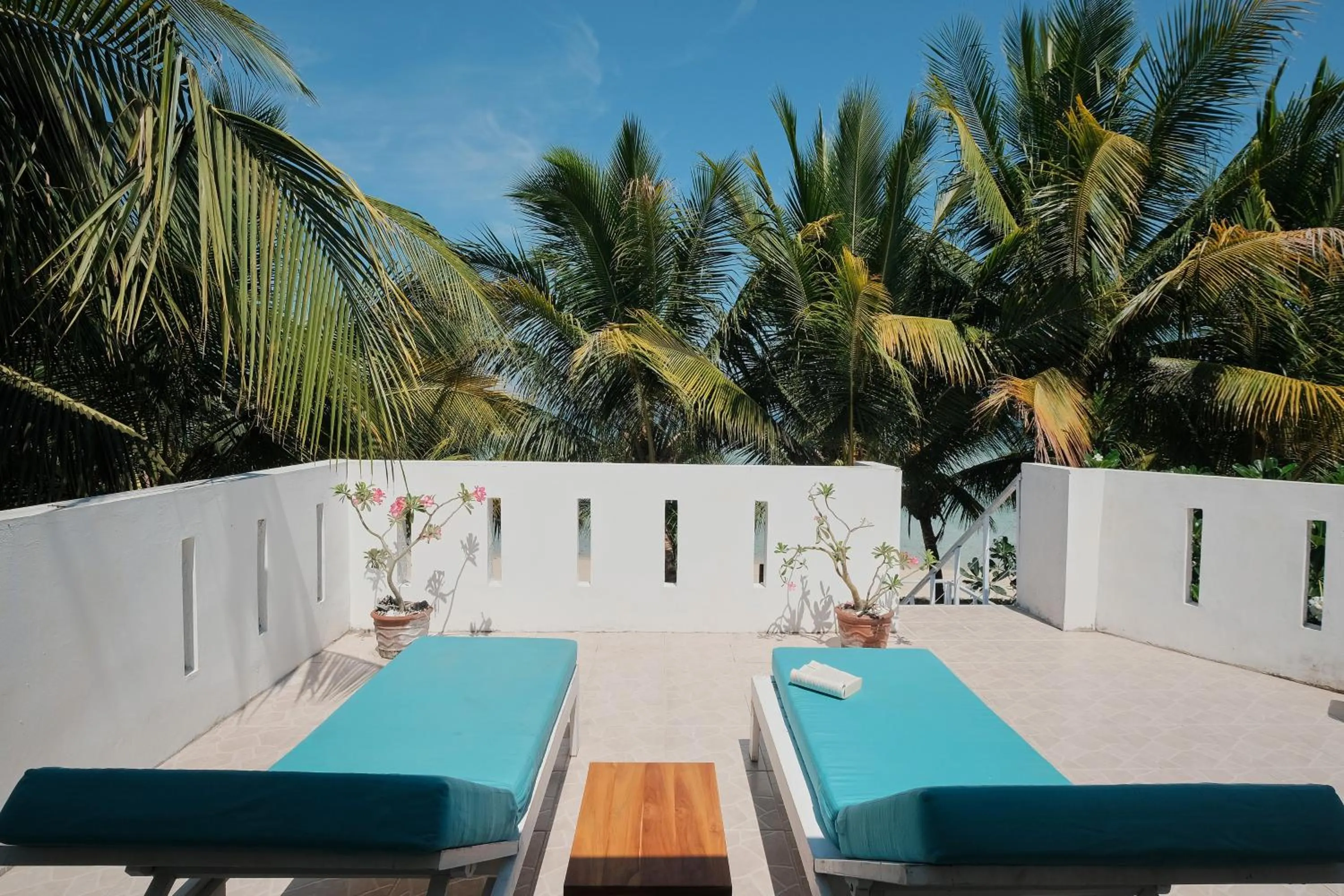 sunbed in Myamo Beach Lodge