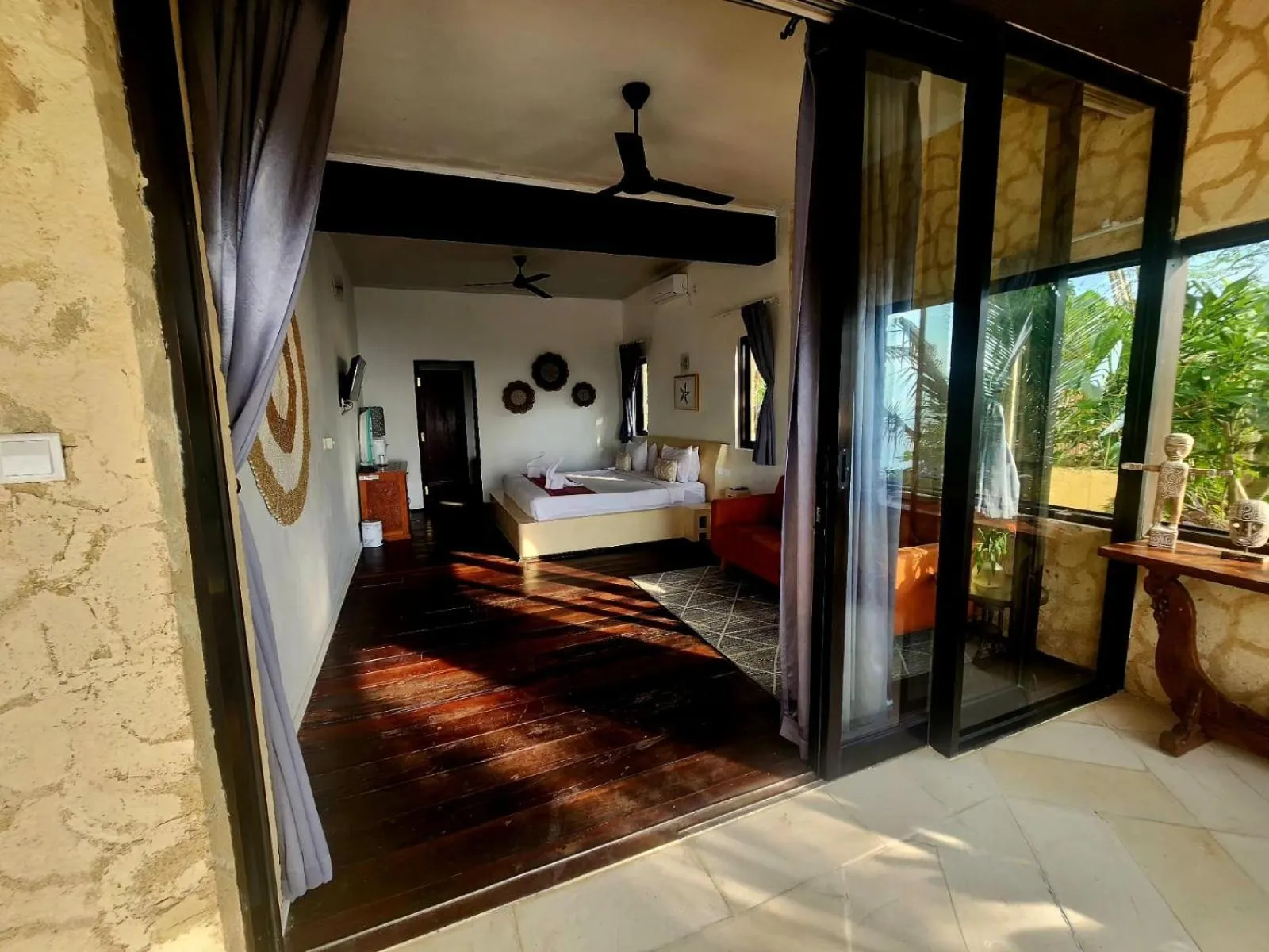 Bed in Villa Umbrella Lombok