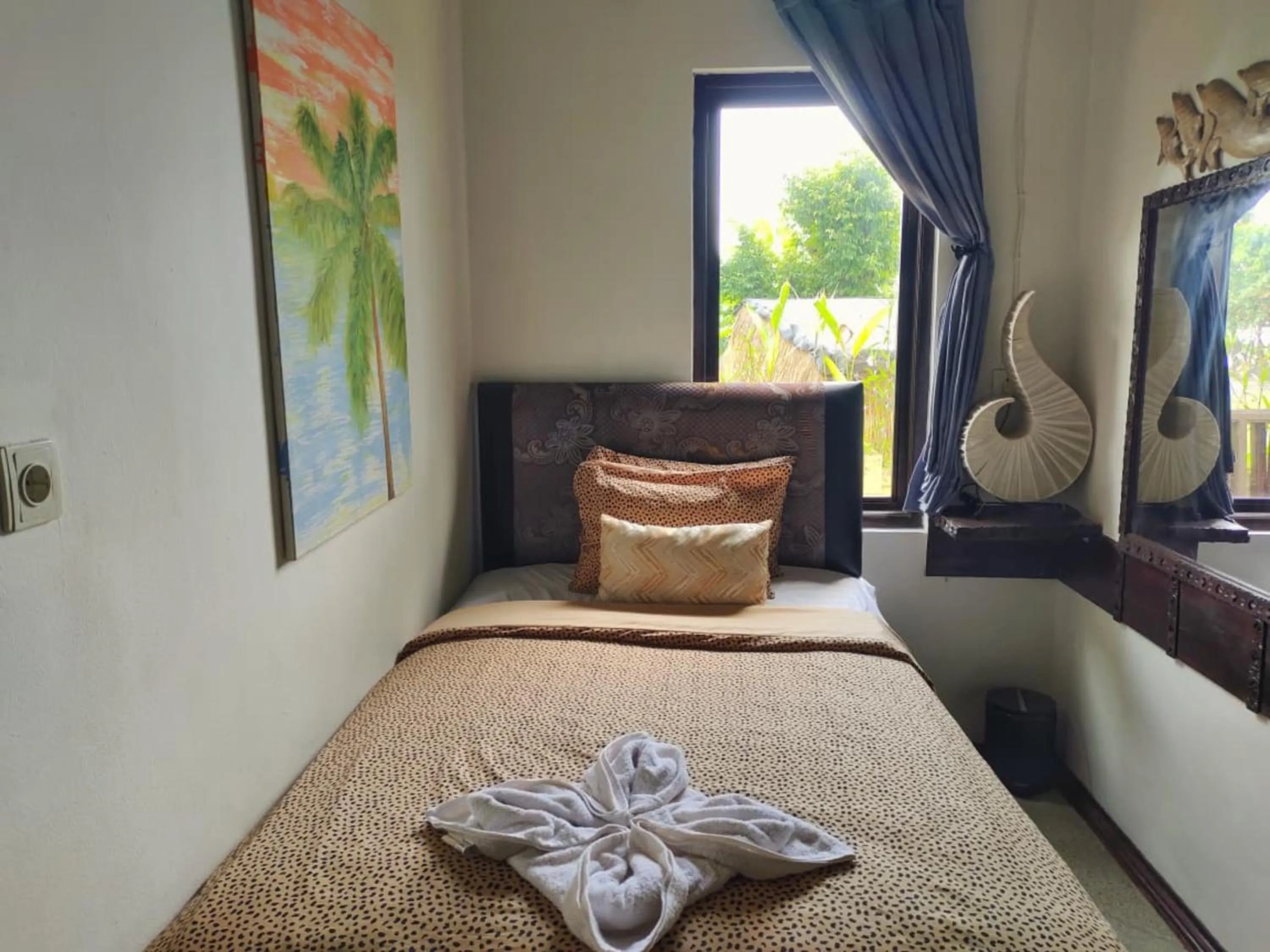 Bed in Villa Umbrella Lombok