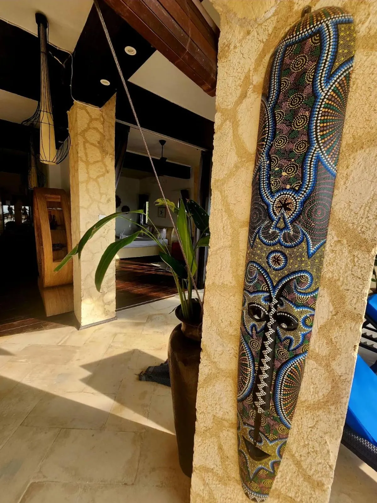 Decorative detail in Villa Umbrella Lombok