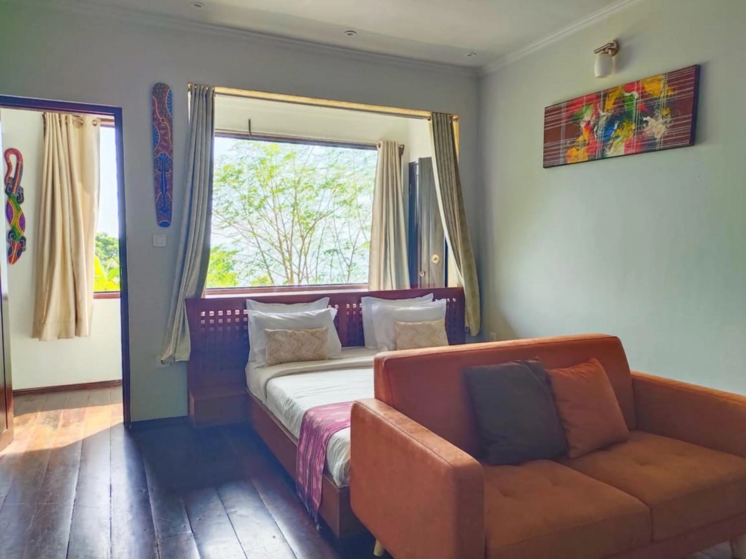 Bed in Villa Umbrella Lombok