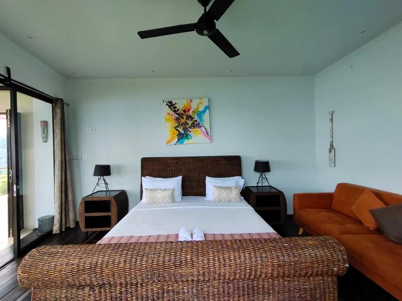 Bed in Villa Umbrella Lombok