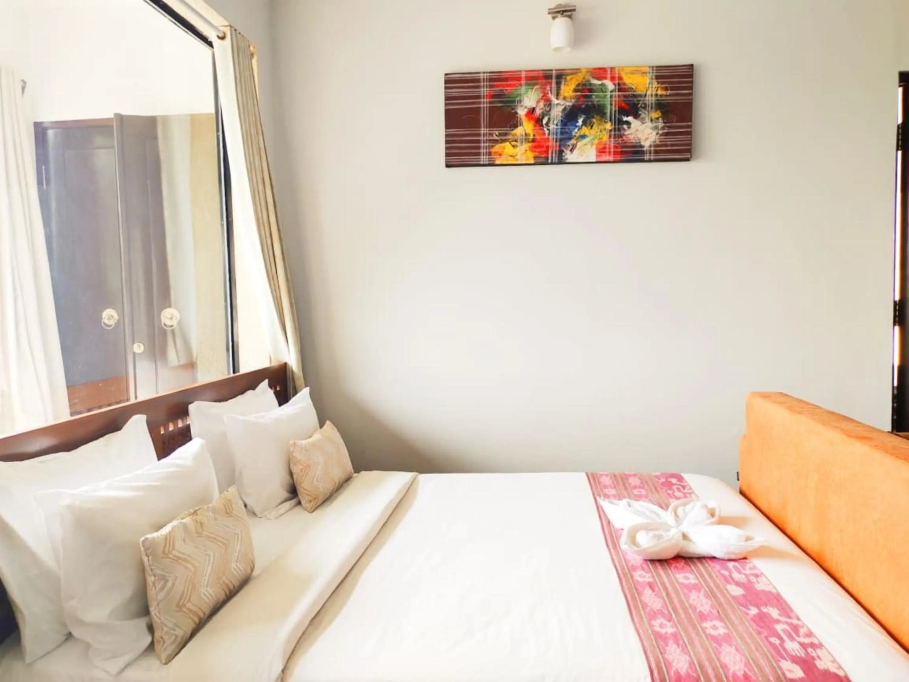 Bed in Villa Umbrella Lombok