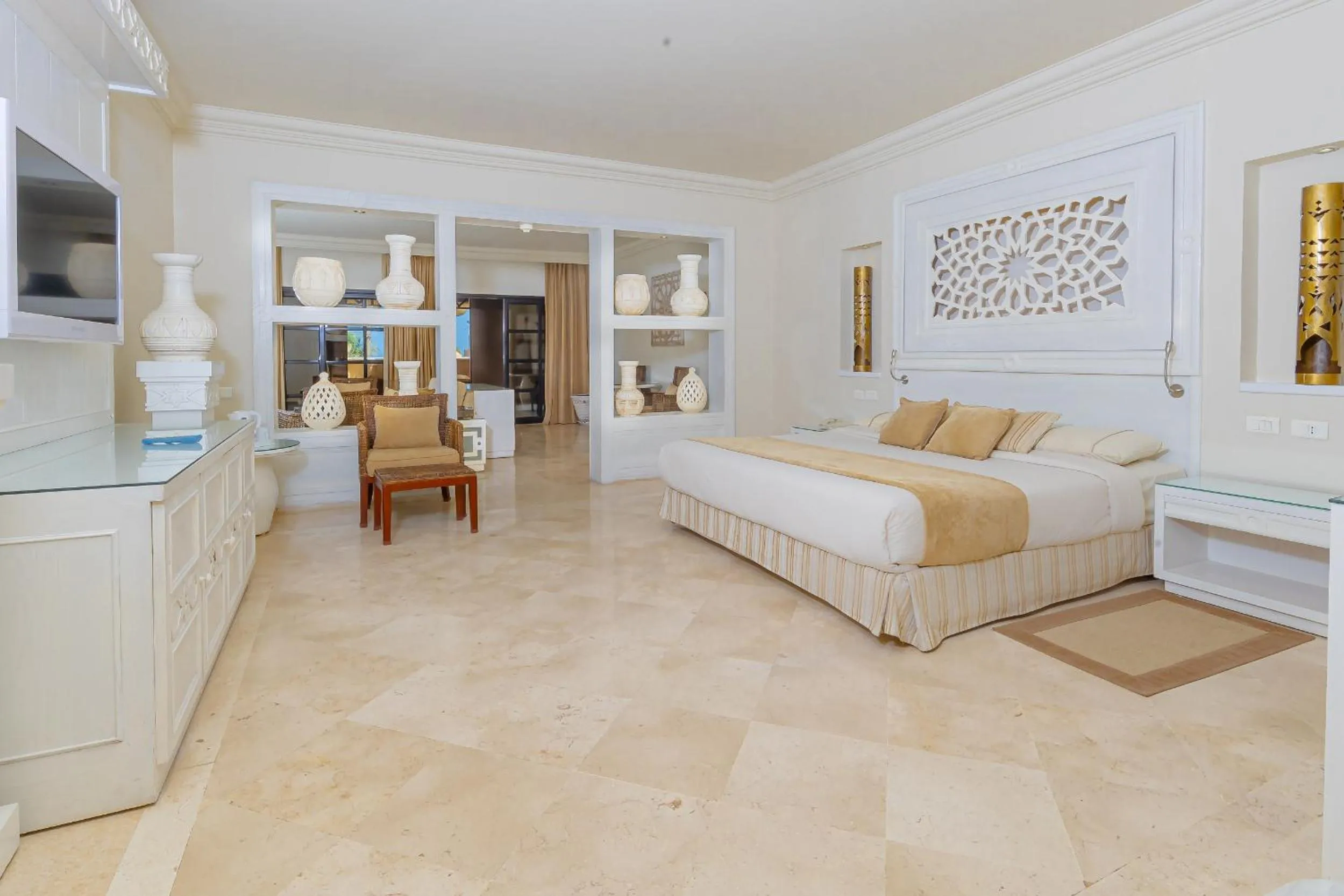 Bedroom in The Makadi Spa Hotel - Couples Only 18 Years Plus