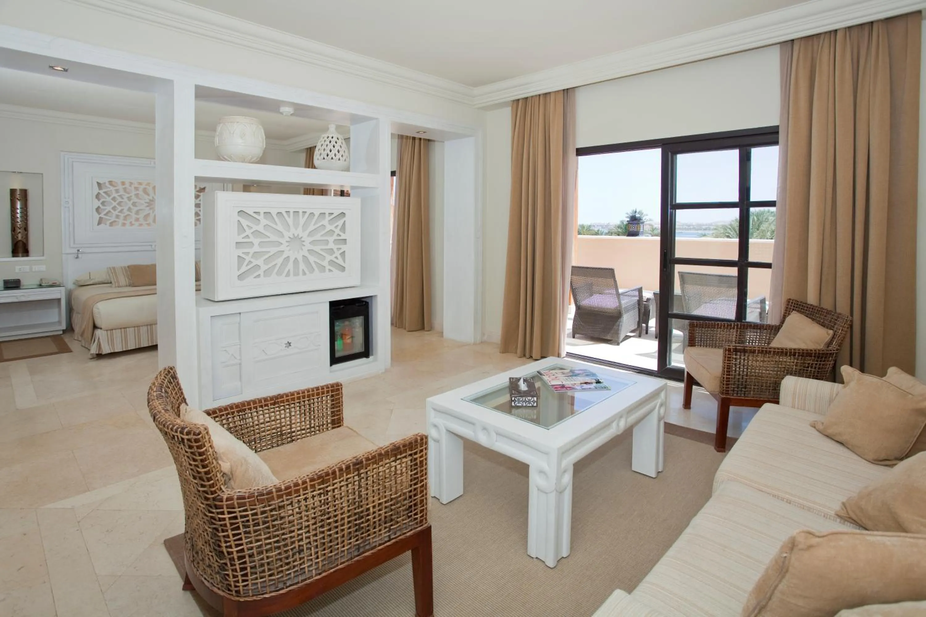 Living room in The Makadi Spa Hotel - Couples Only 18 Years Plus