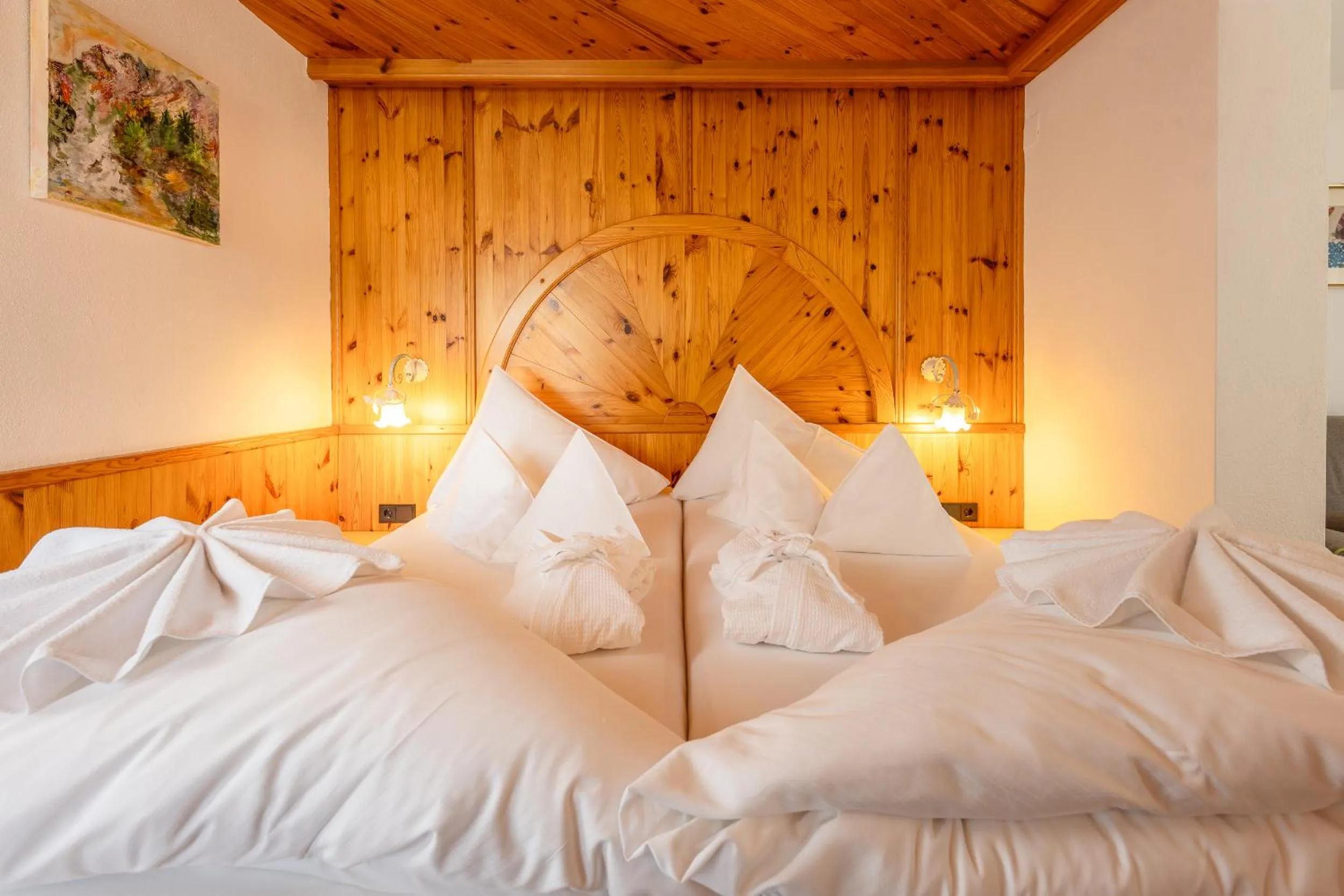 Bed in Hotel Berghof