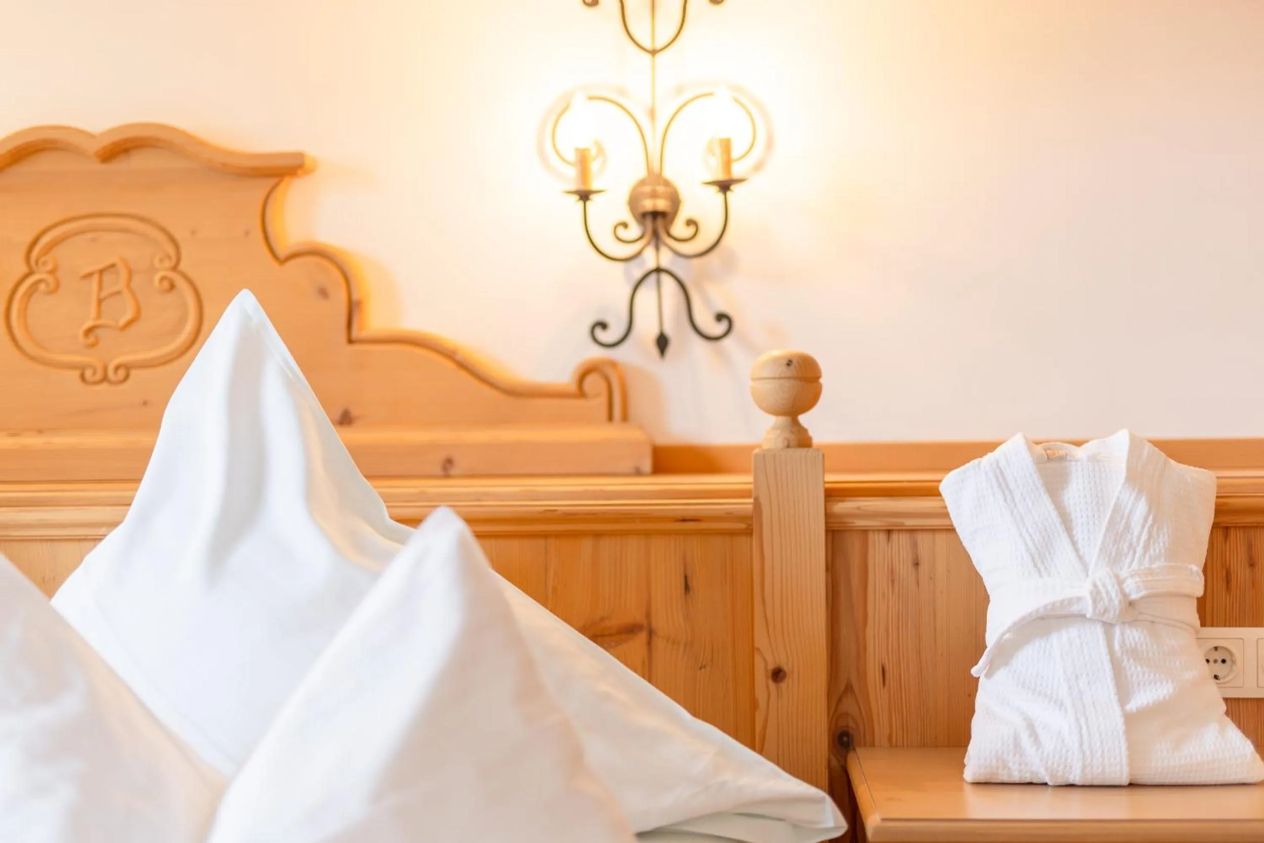 Bed in Hotel Berghof