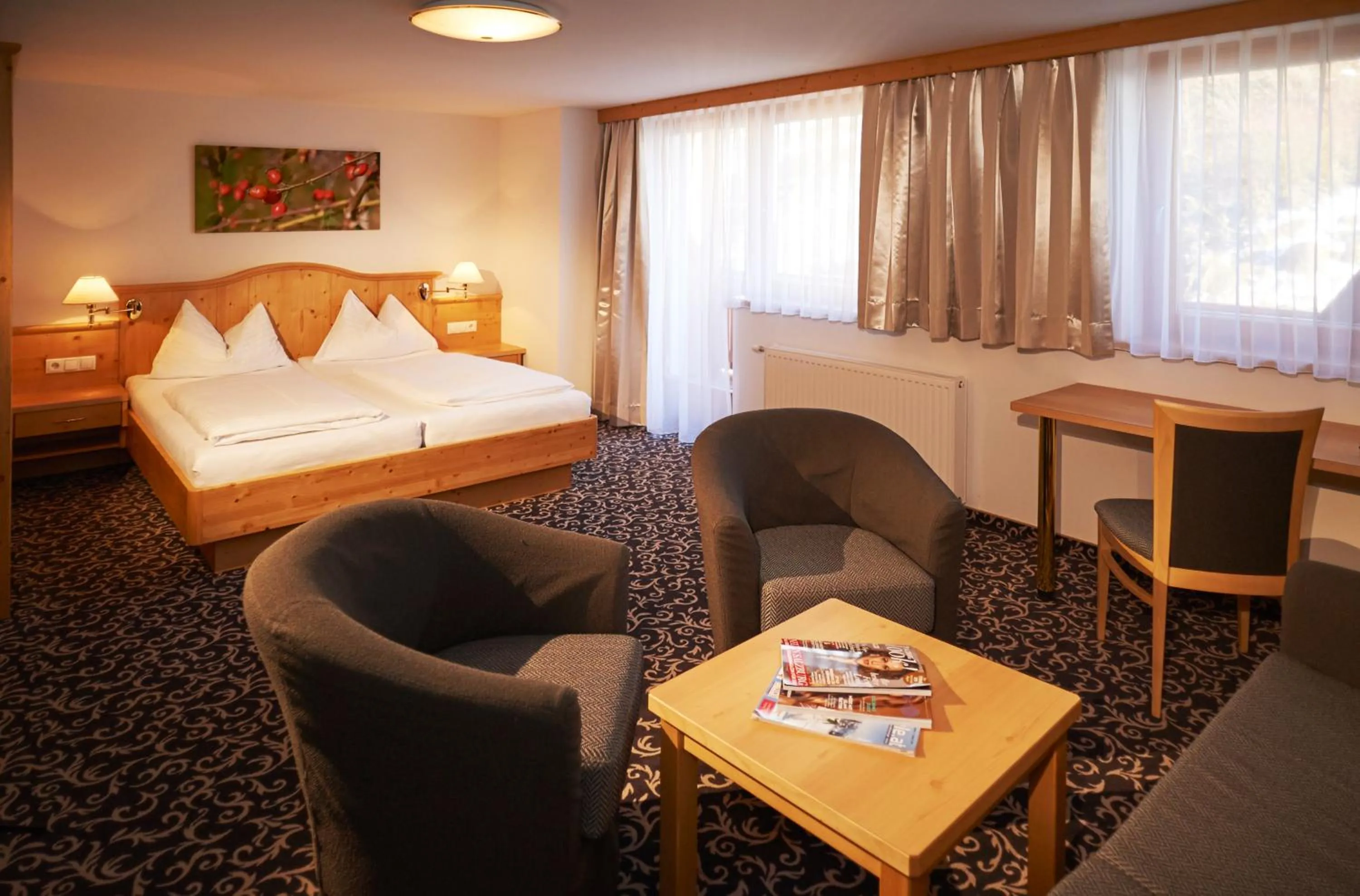 Bed in Hotel Wagrainerhof