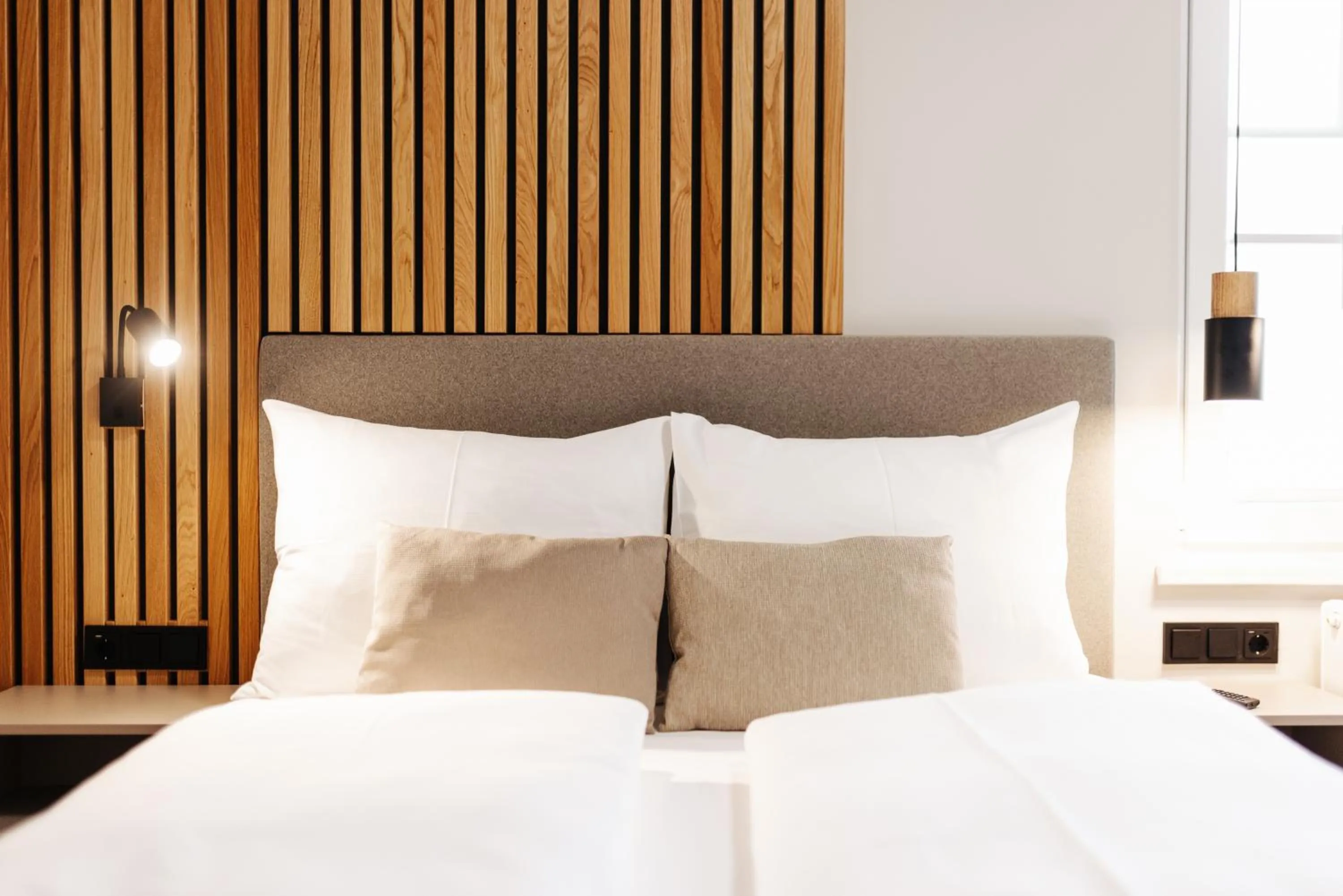 Decorative detail, Bed in Pension Linder