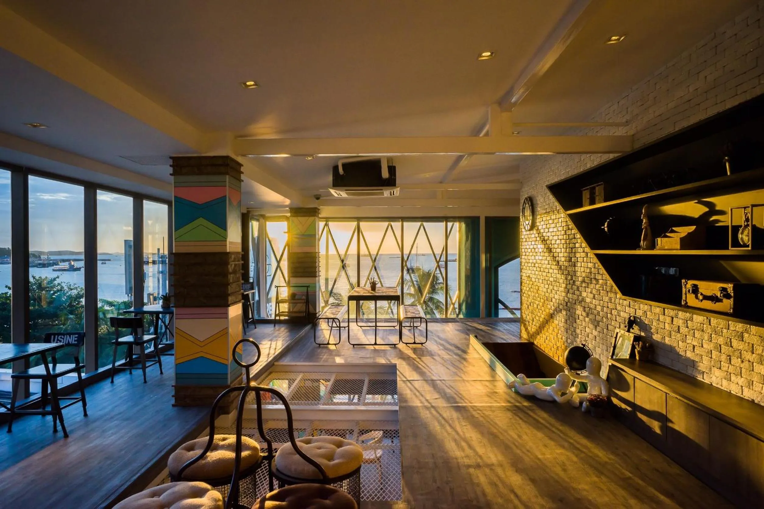 Decorative detail in Nonze Hostel