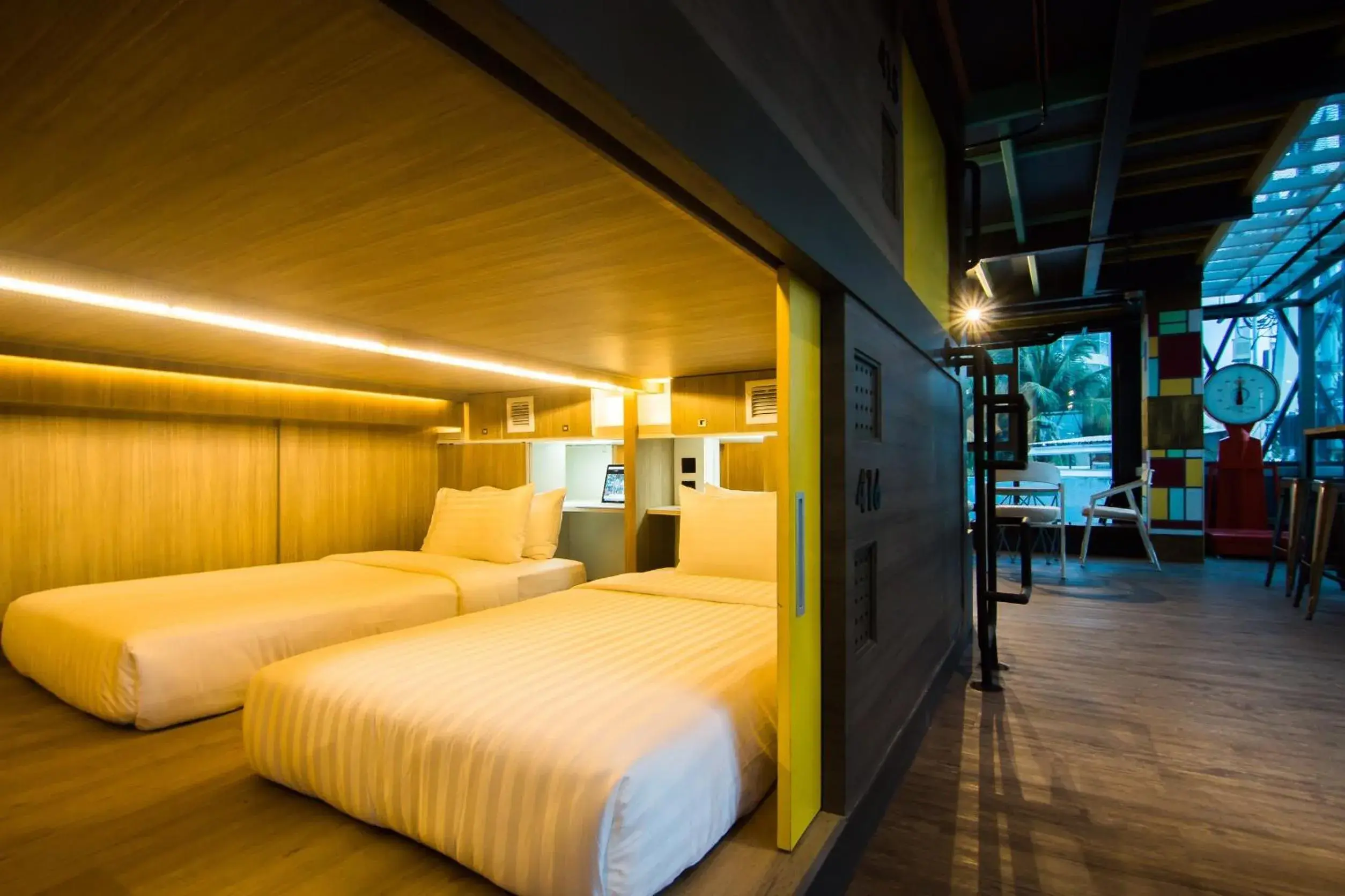 Twin Capsule Suite with Shared Bathroom in Nonze Hostel Twin Capsule Suite with Shared Bathroom in Nonze Hostel