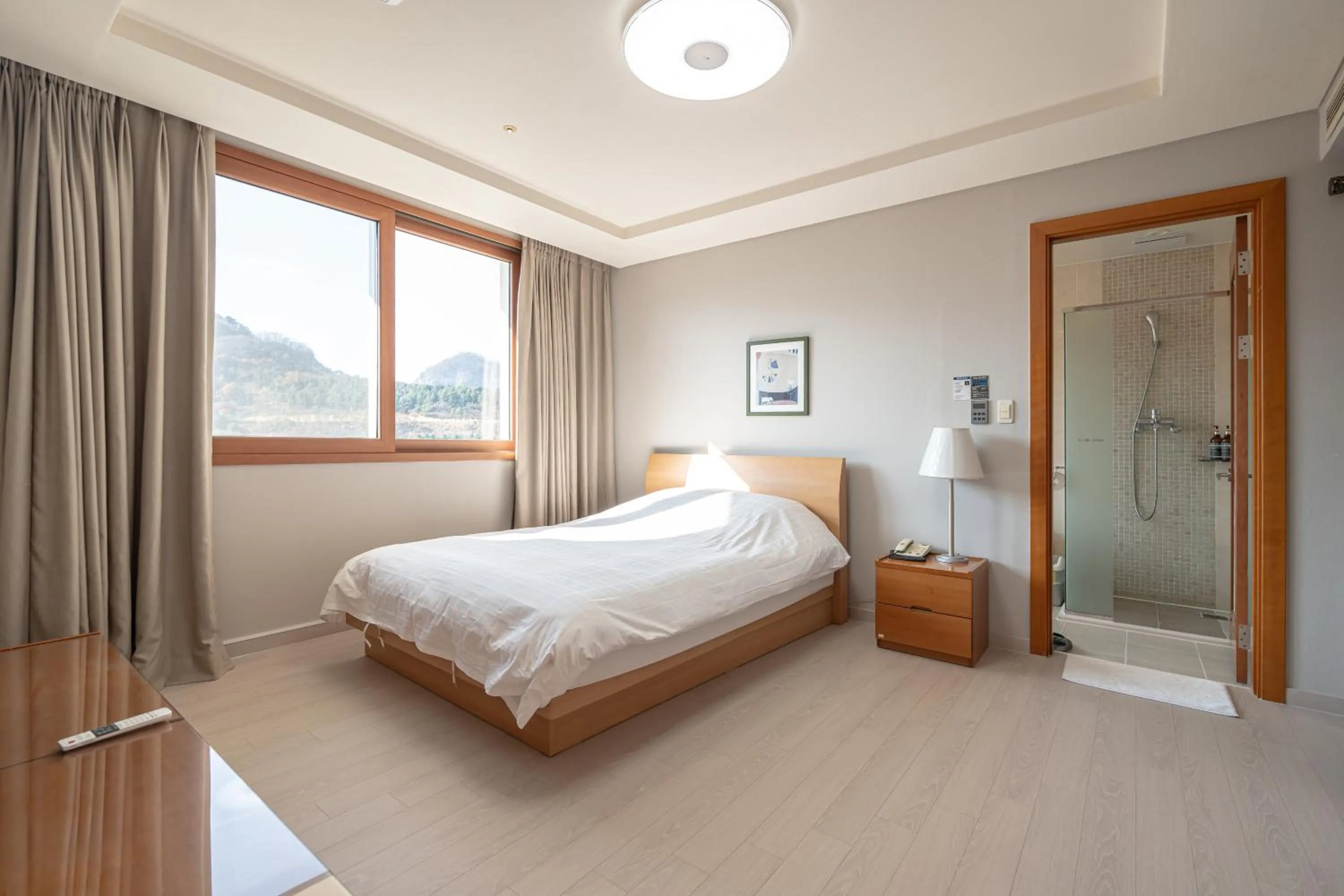 Bed in Elysian Gangchon Resort