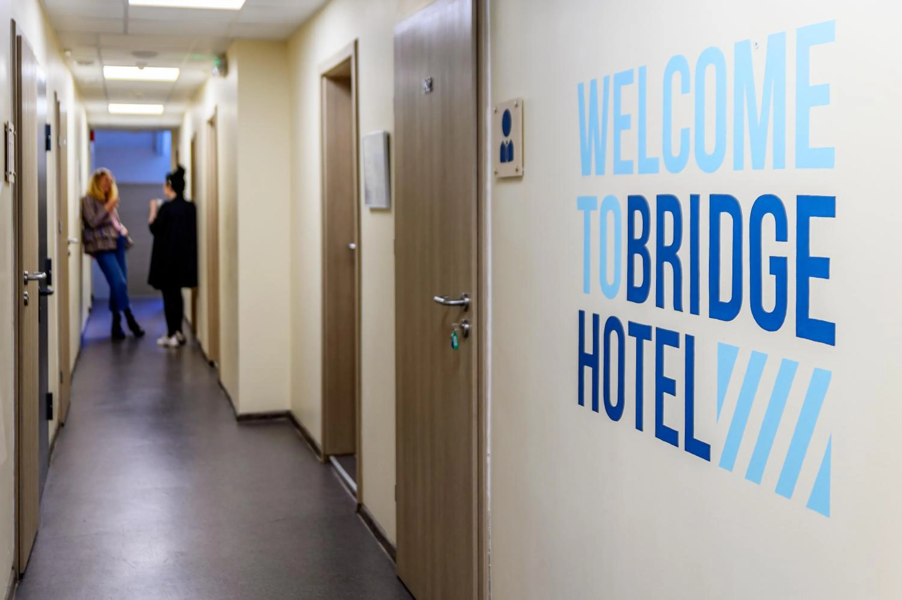 People in Bridge Hotel Riga