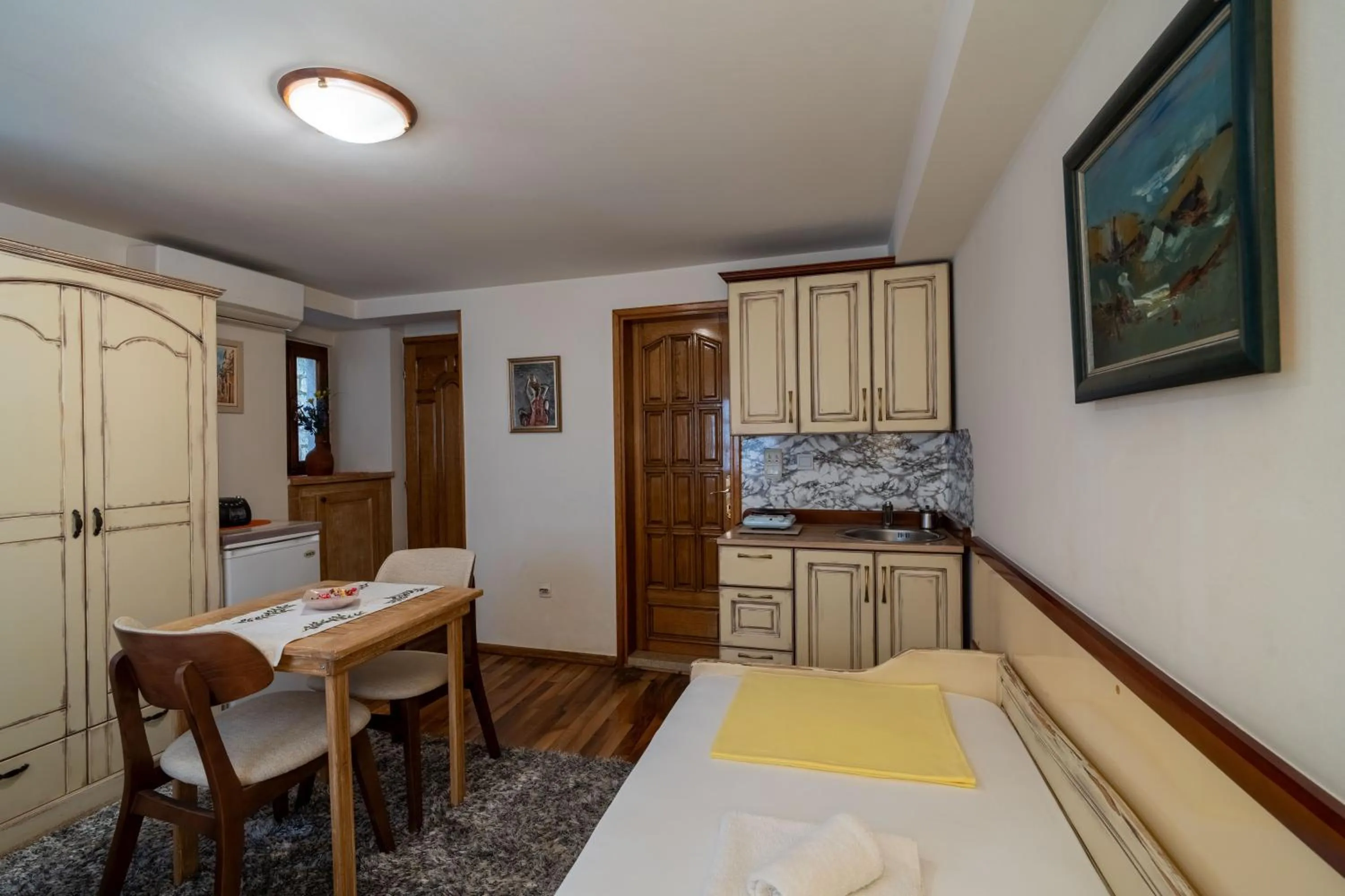 Bed in Studios Belvi