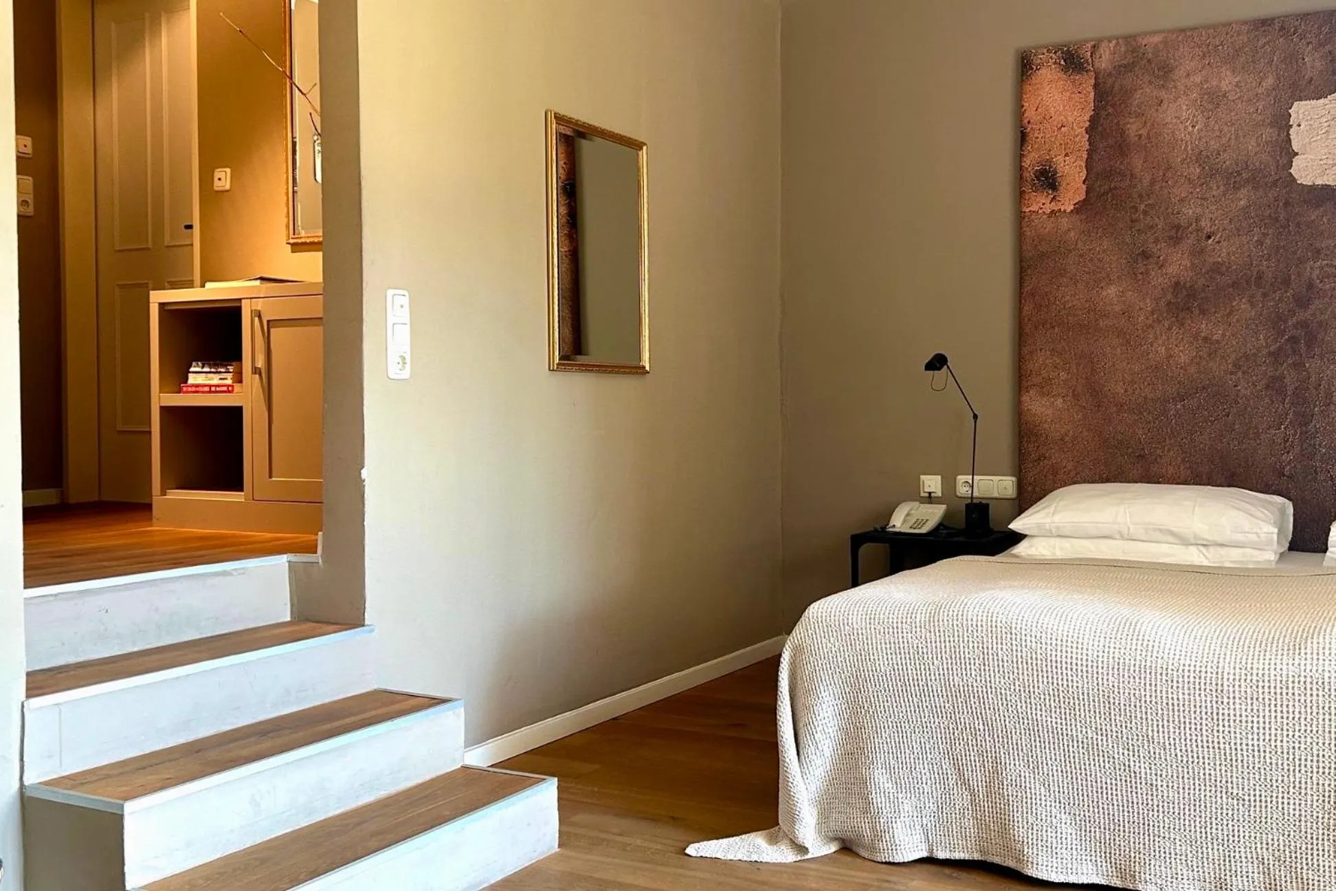 Photo of the whole room, Bed in Strandhotel Margaretha