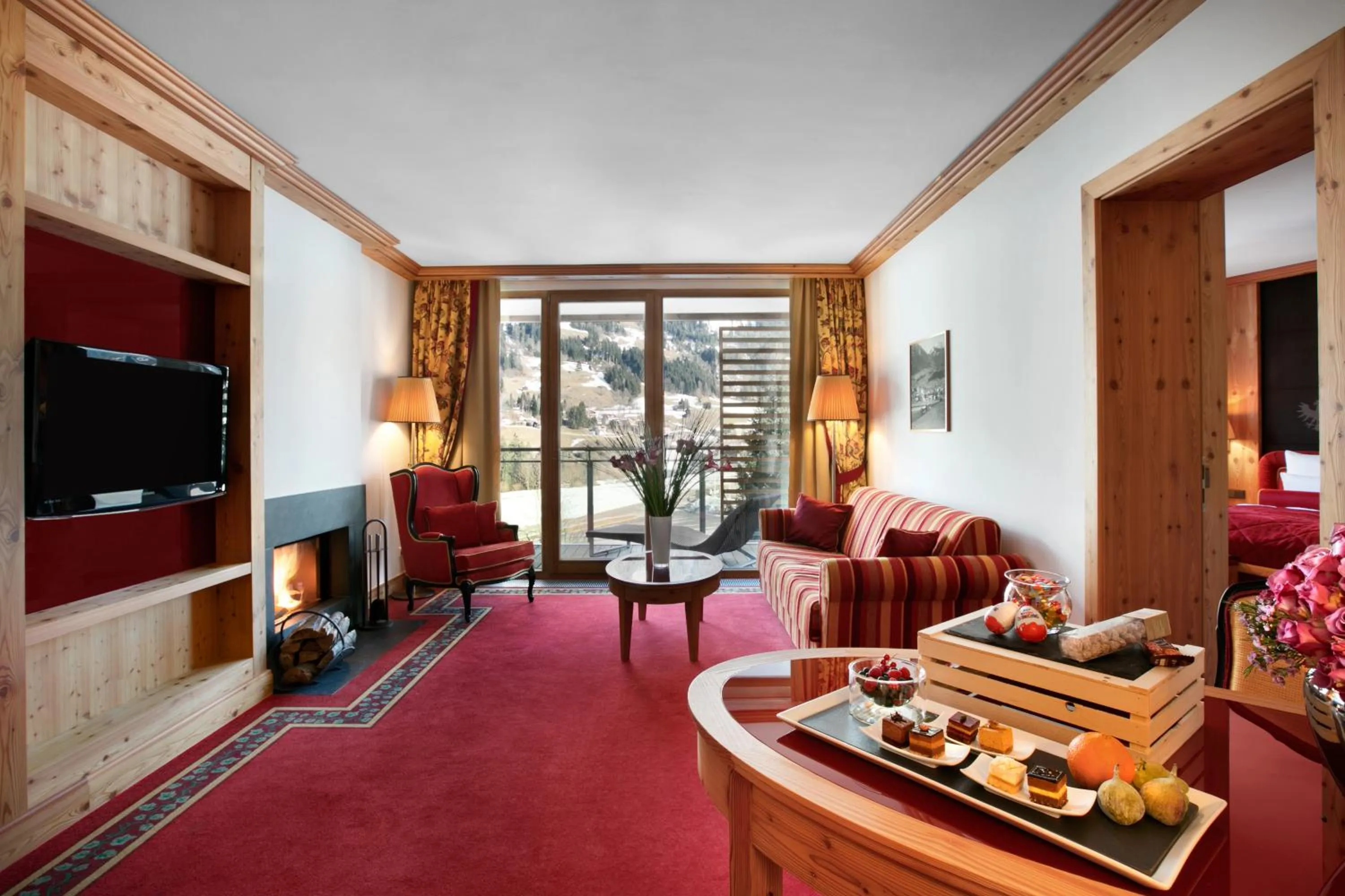 Living room in Kempinski Hotel Das Tirol