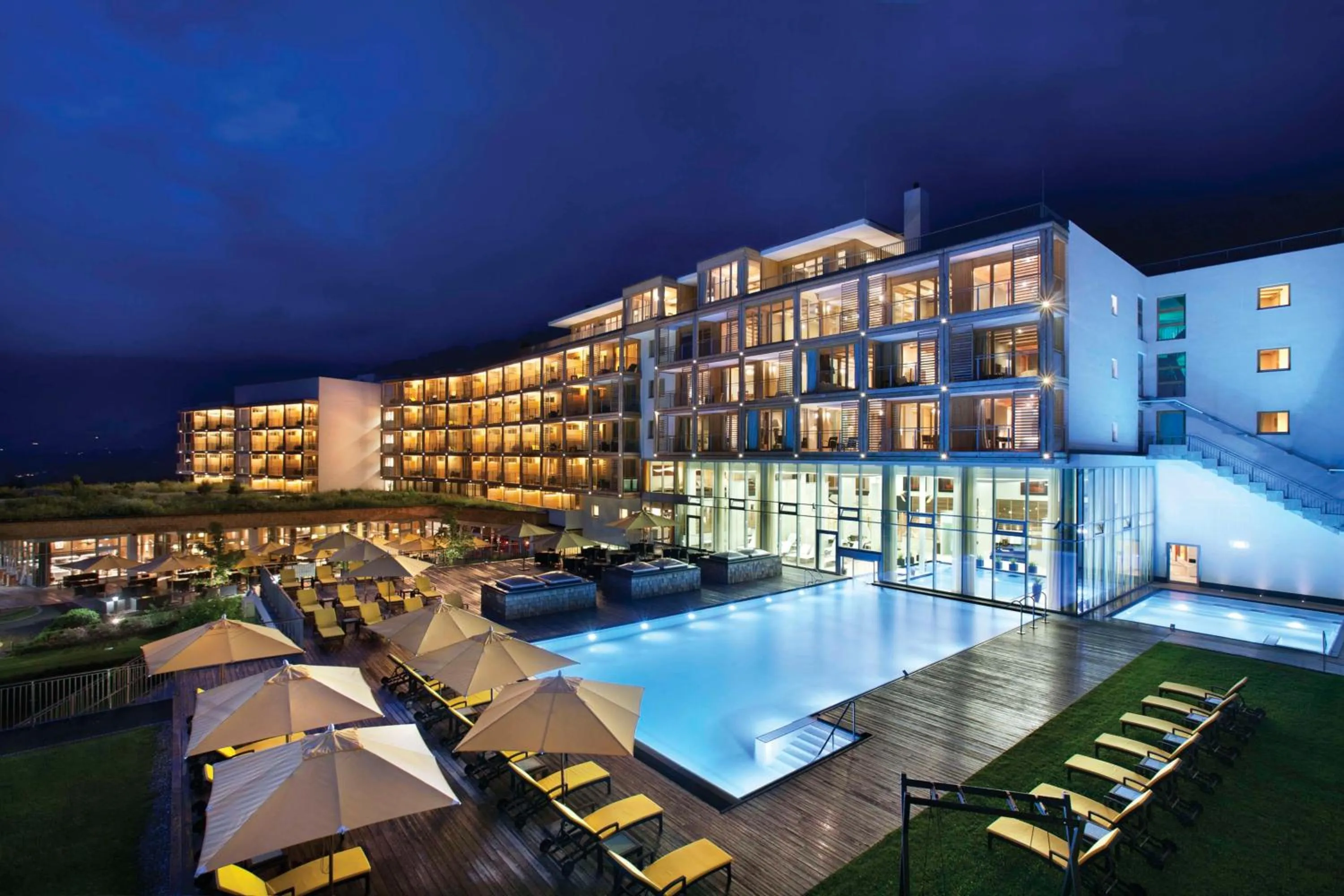 Property building in Kempinski Hotel Das Tirol