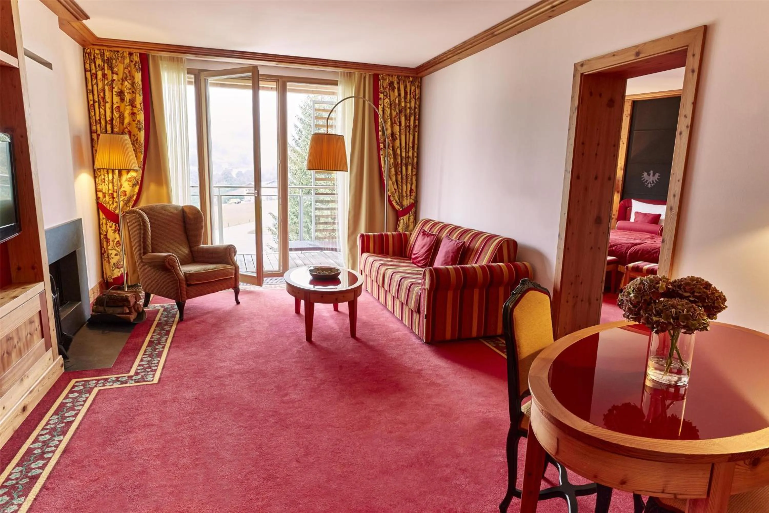 Bedroom in Kempinski Hotel Das Tirol