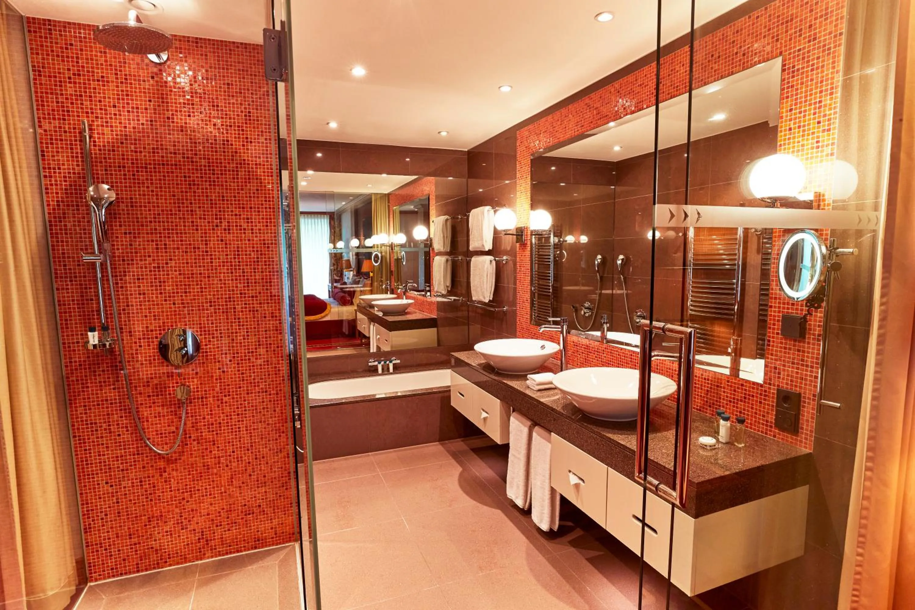 Bathroom in Kempinski Hotel Das Tirol
