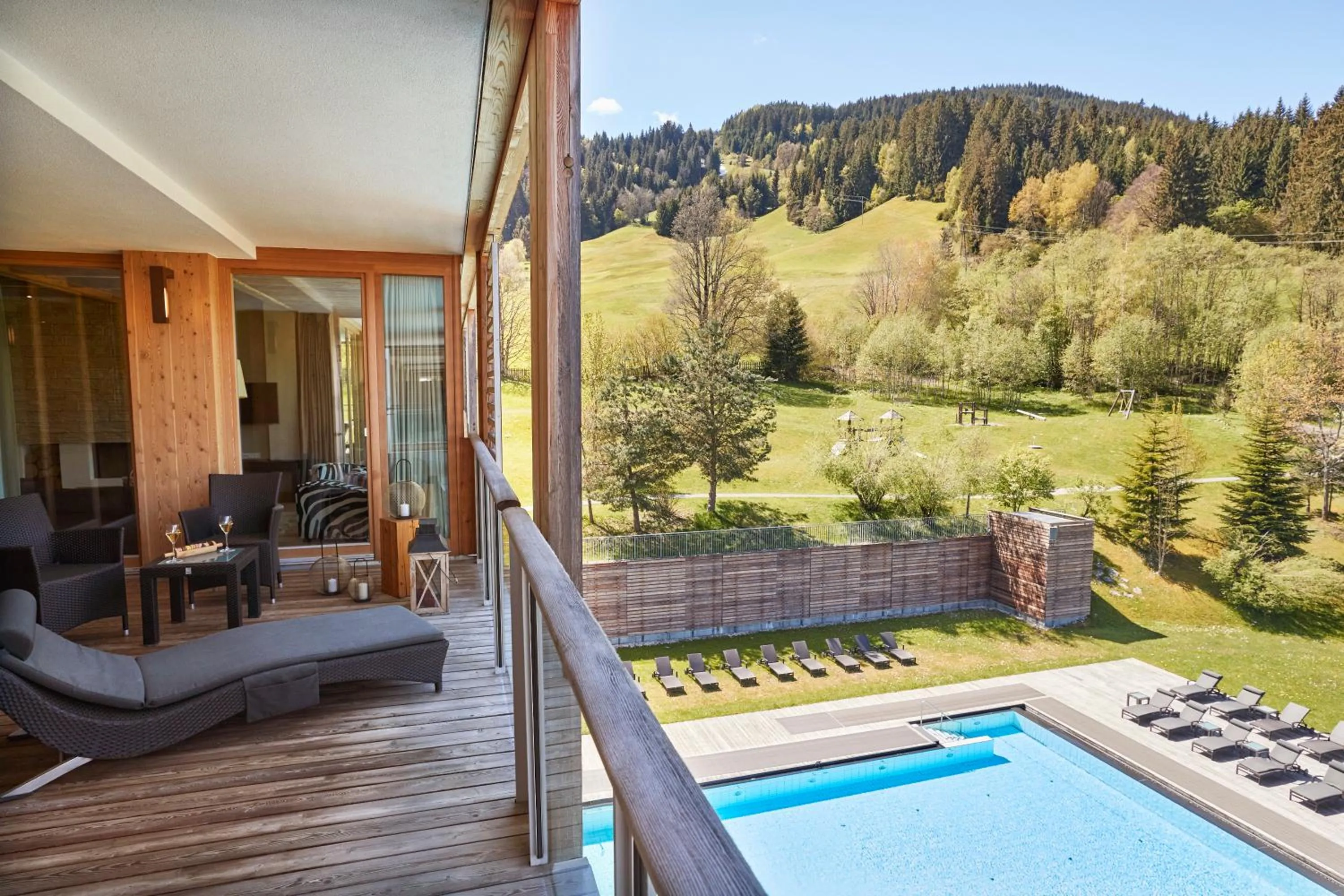 Balcony/Terrace in Kempinski Hotel Das Tirol