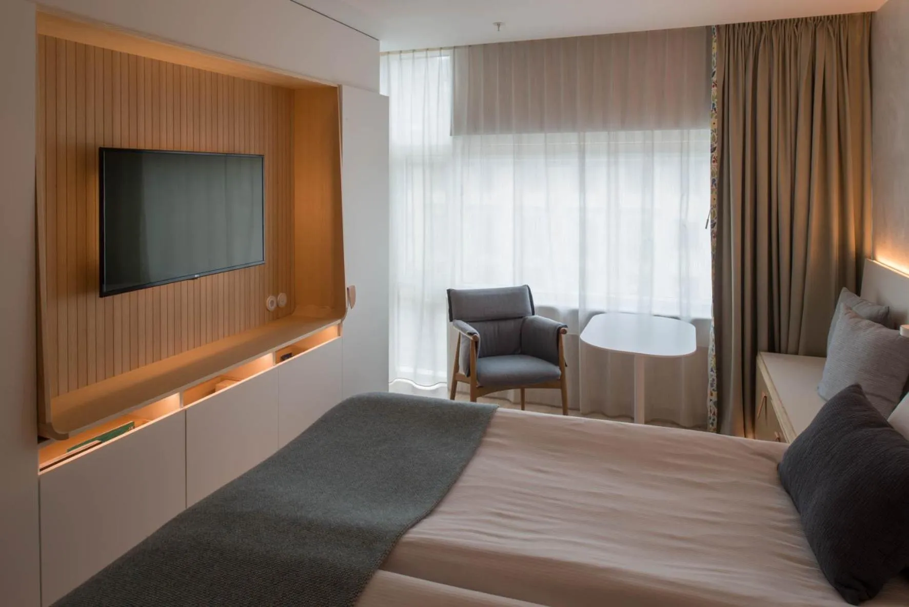 Bed in Nordic Light Hotel