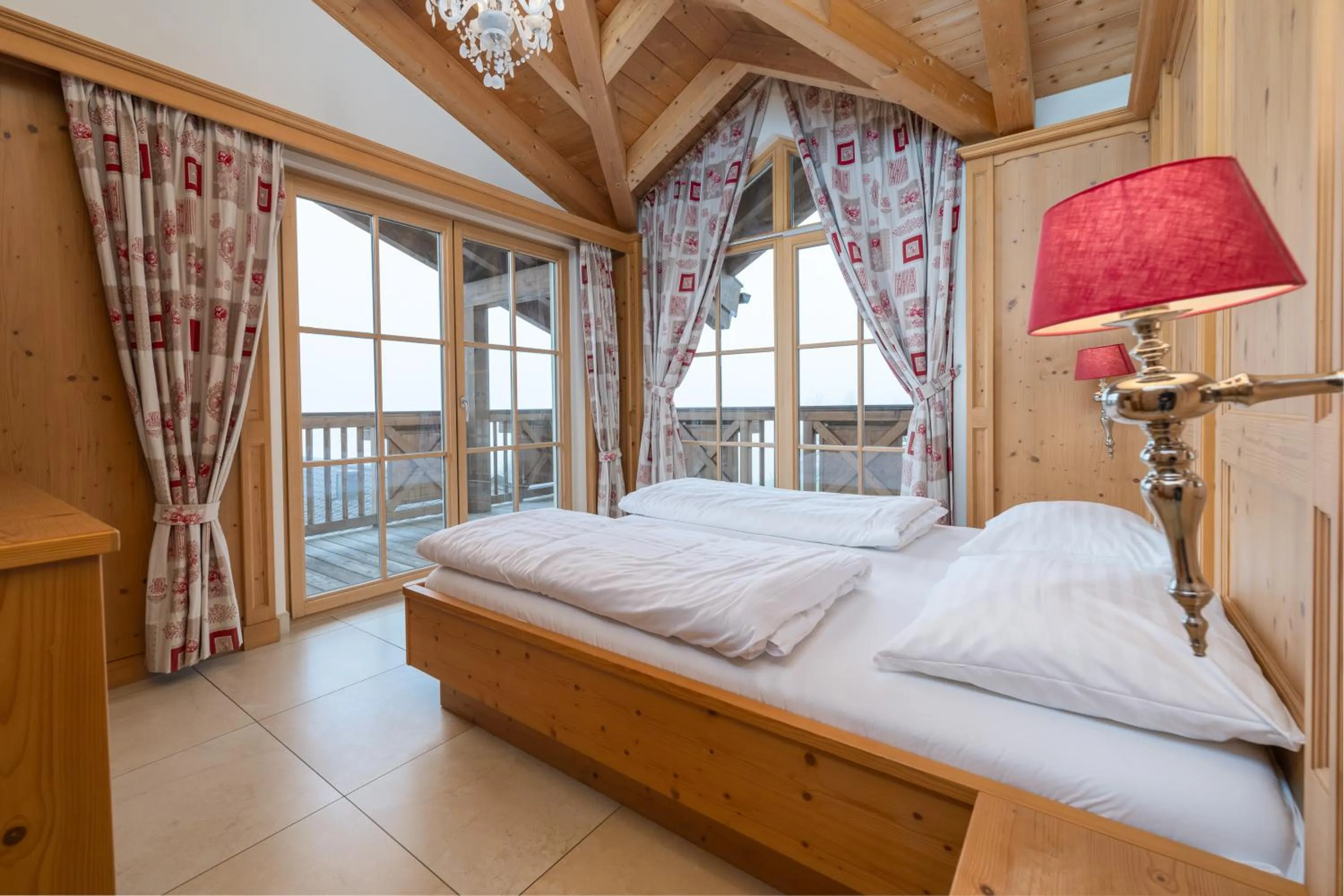 Bed in AvenidA Panorama Chalet by Alpin Rentals