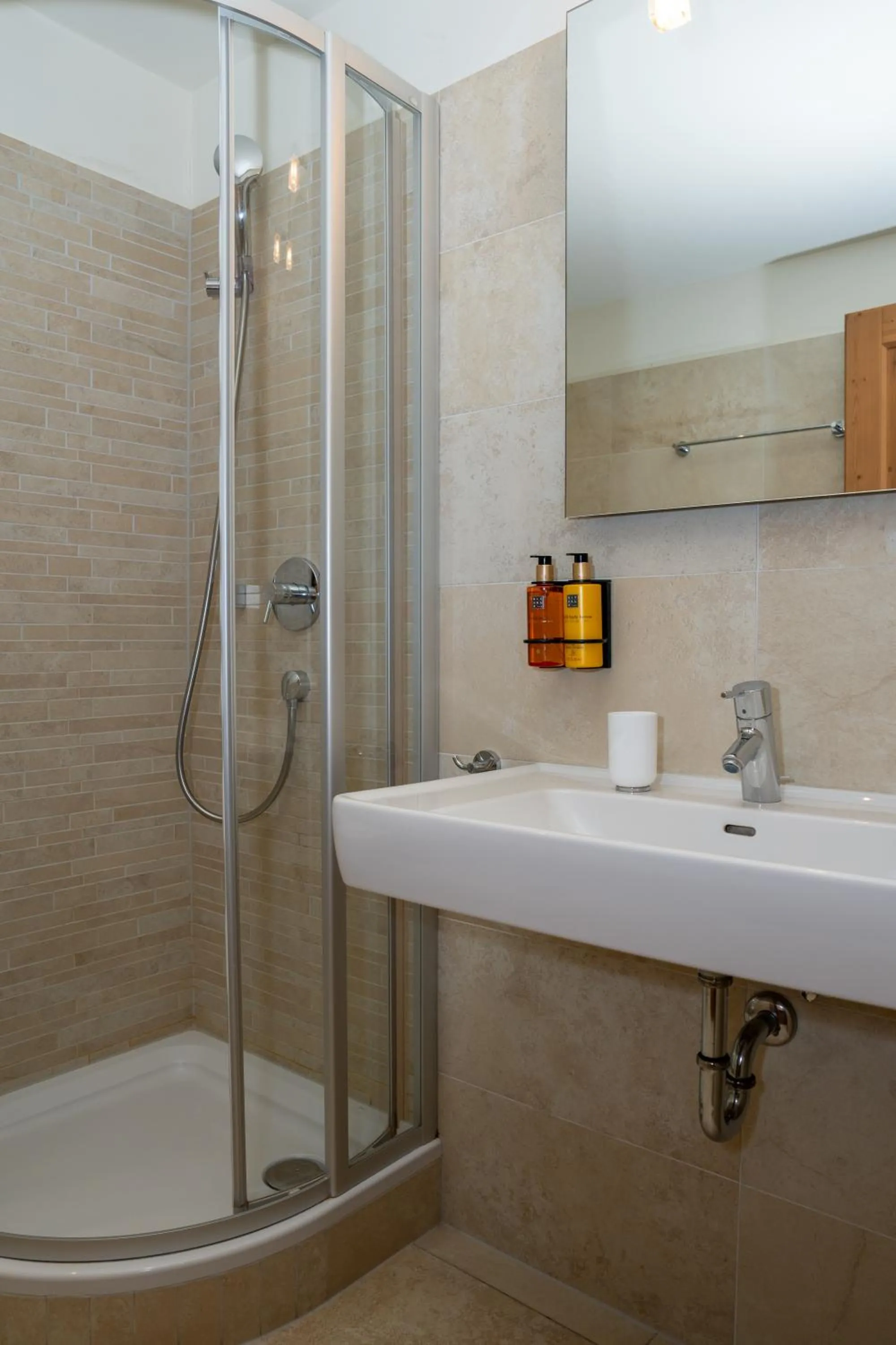Shower in AvenidA Panorama Chalet by Alpin Rentals