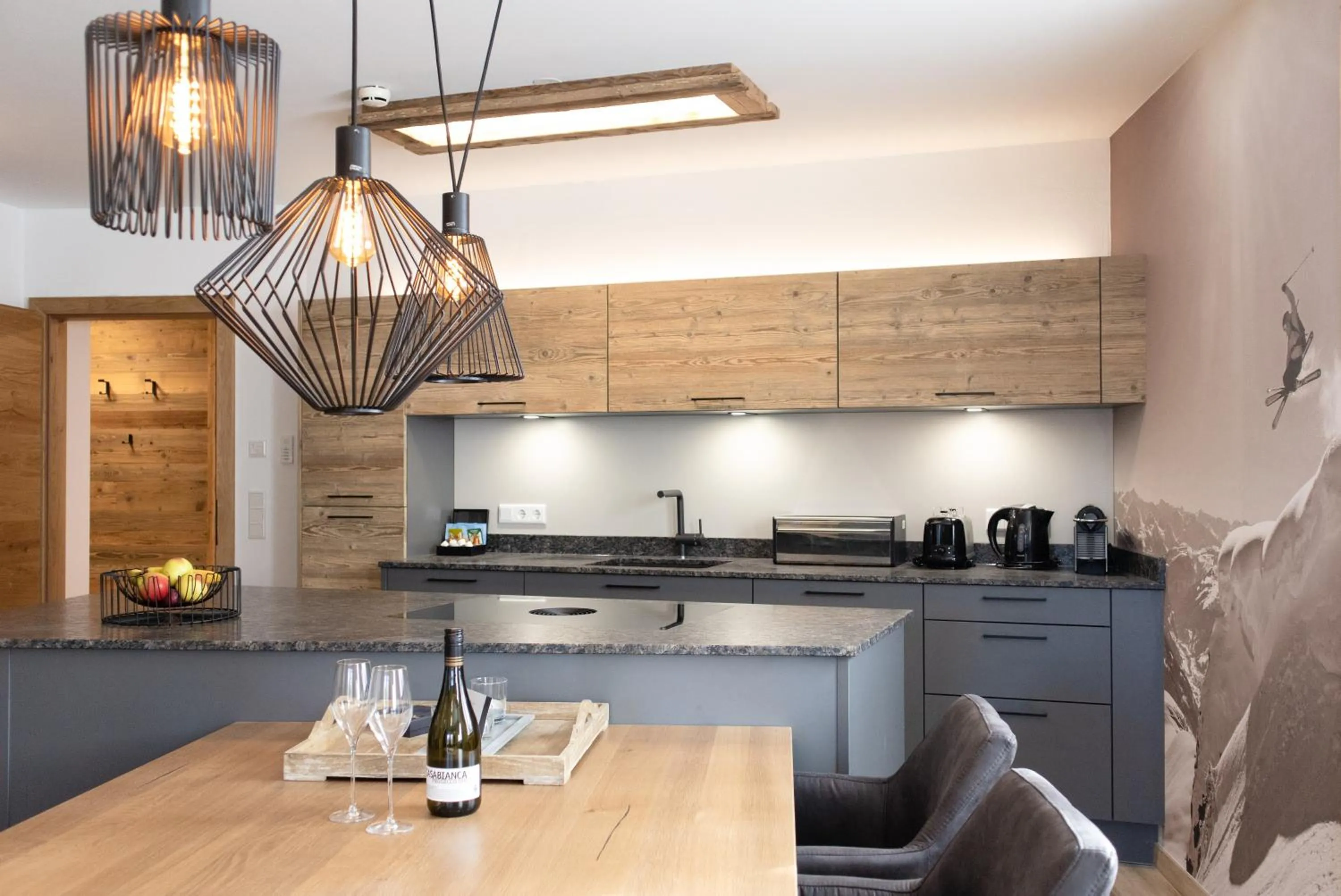 Kitchen or kitchenette in AvenidA Style Appartements by Alpin Rentals