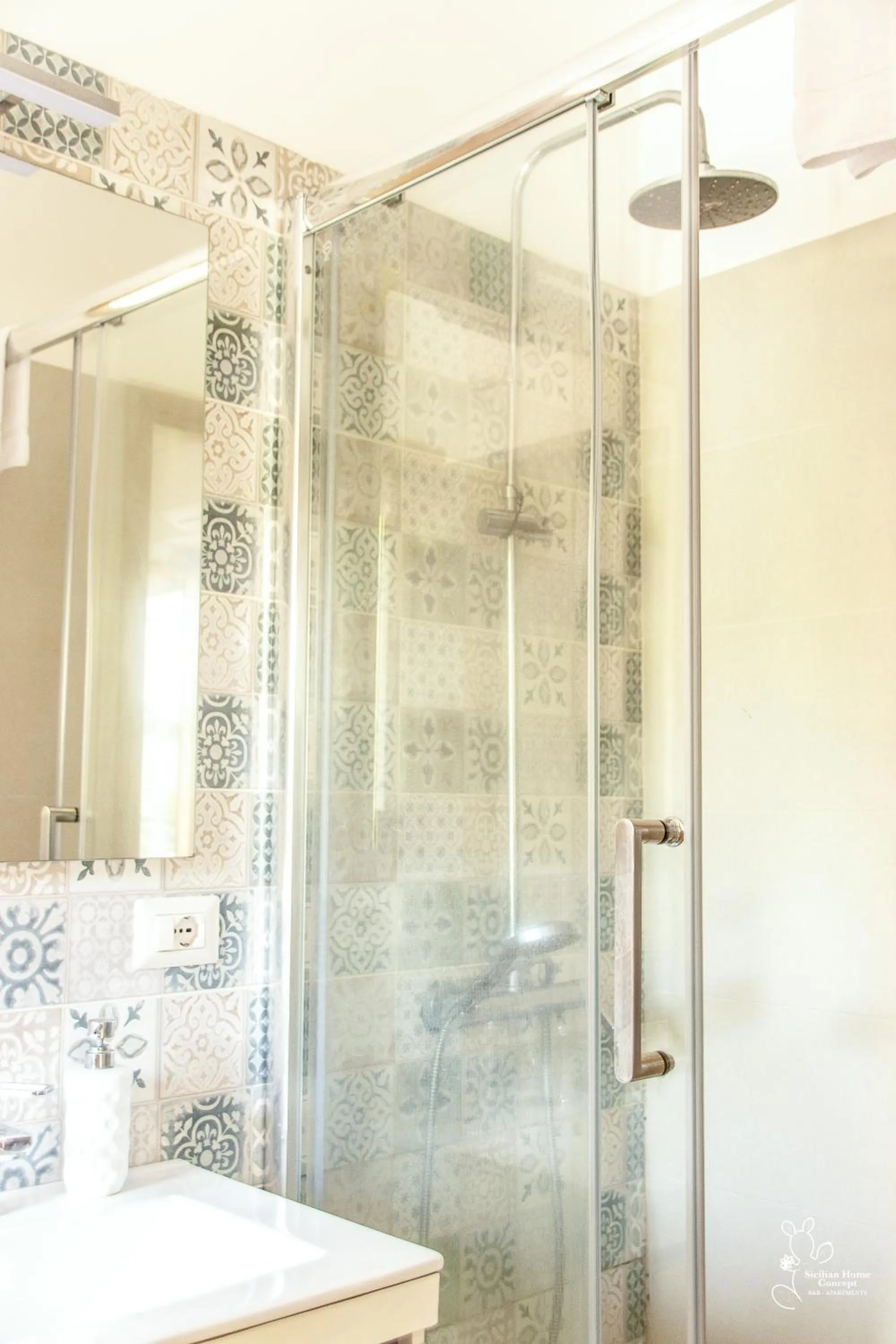 Shower in Sicilian Home