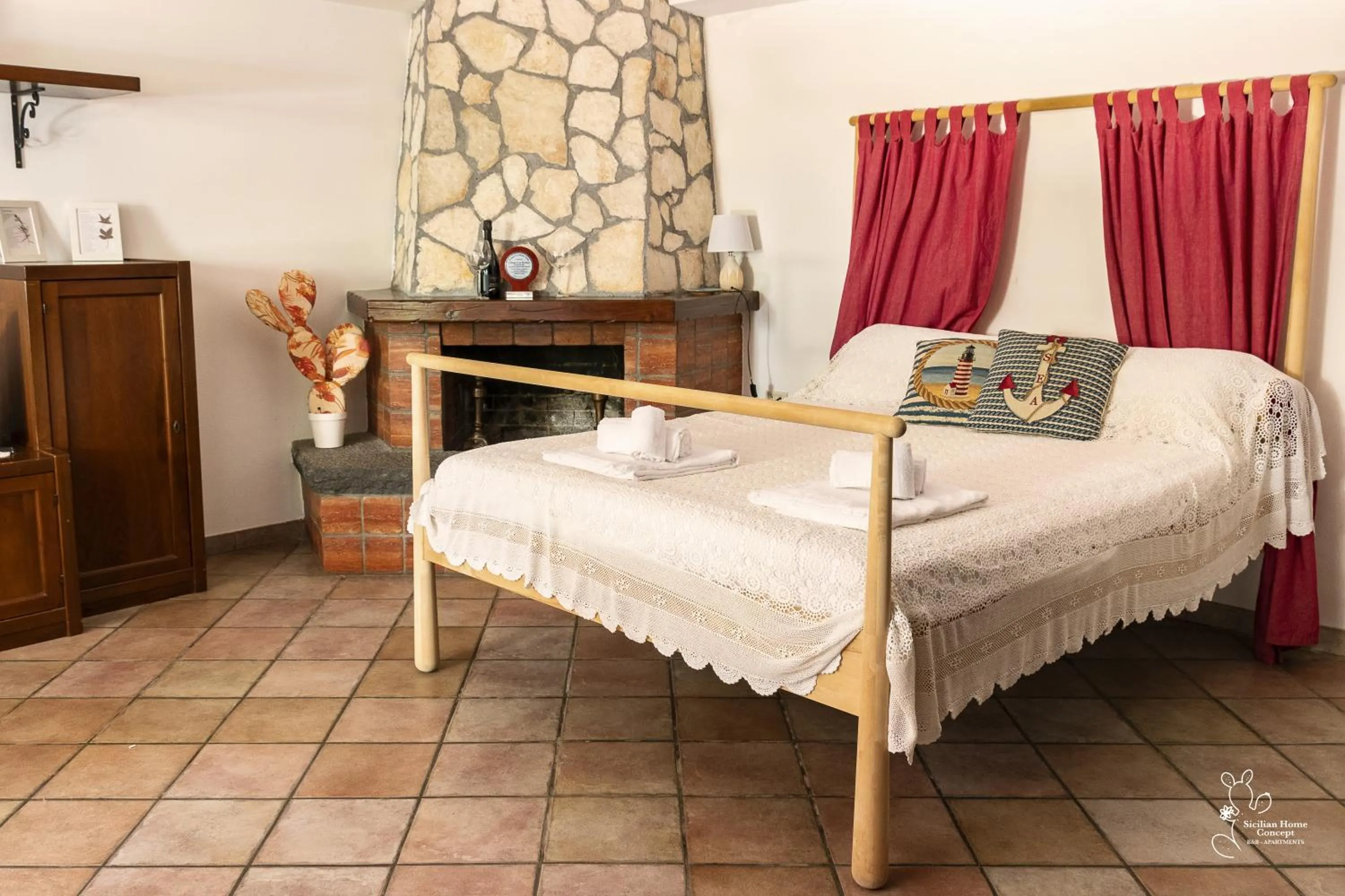 Bed in Sicilian Home