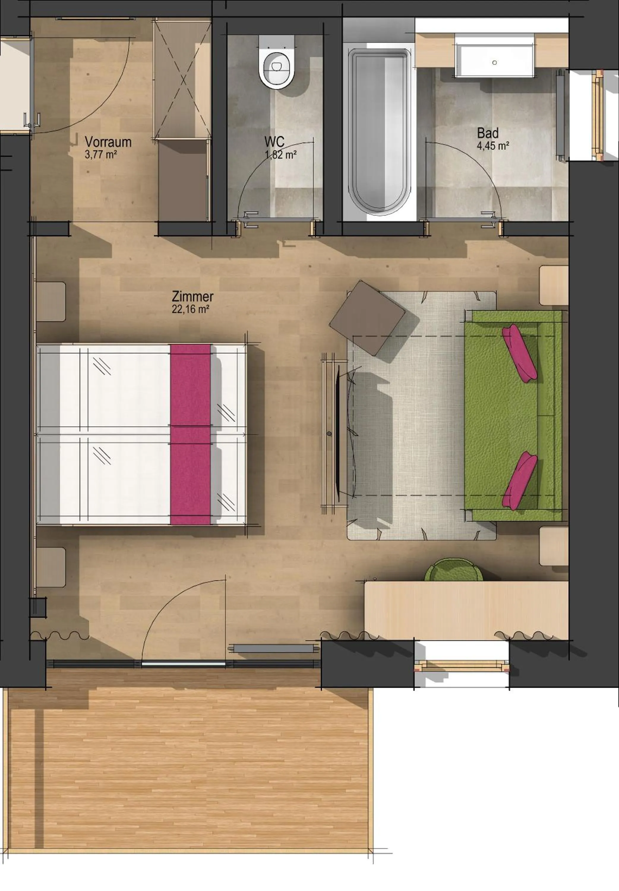 Floor plan in Hotel Dominic