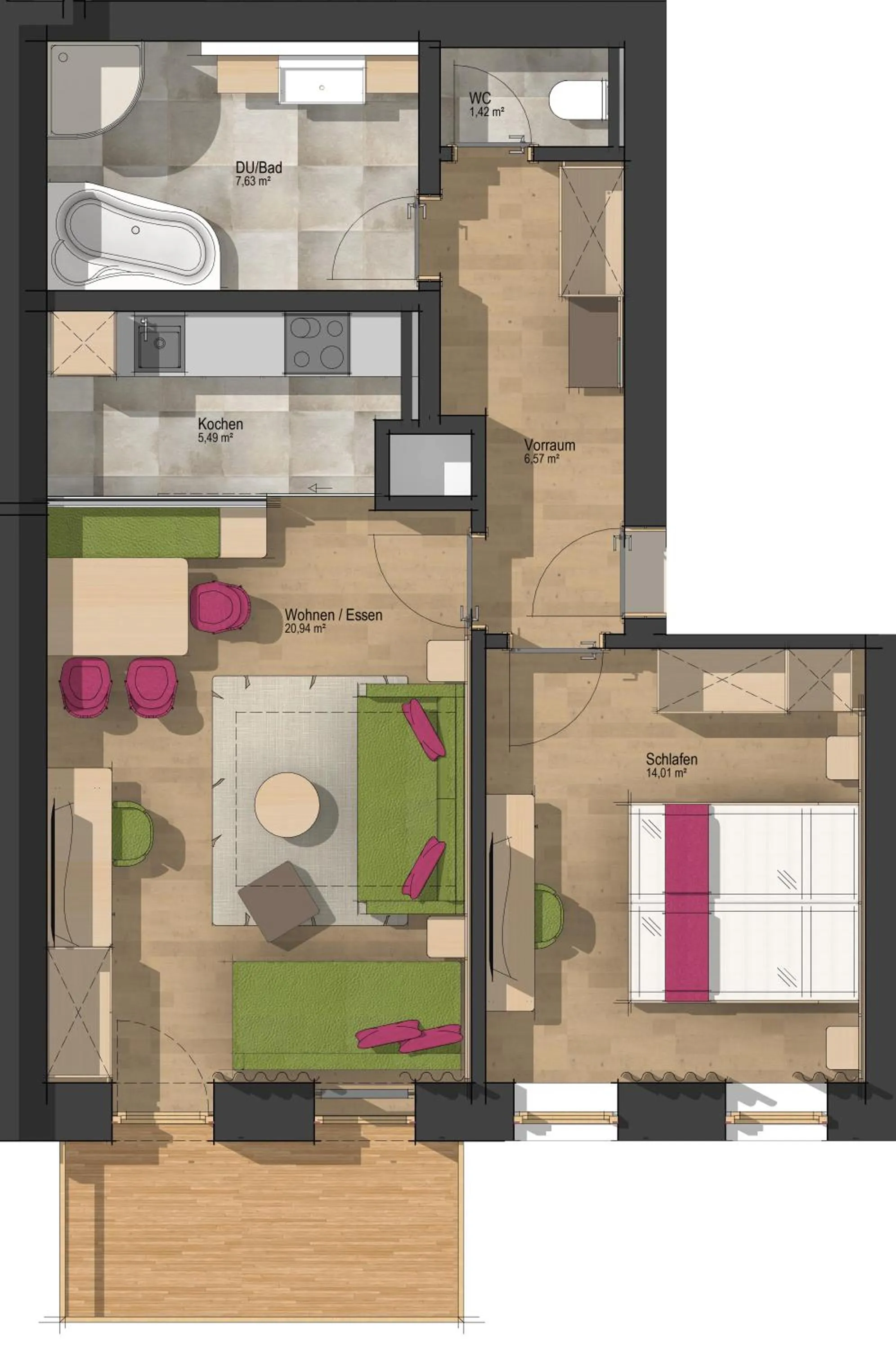 Floor plan in Hotel Dominic