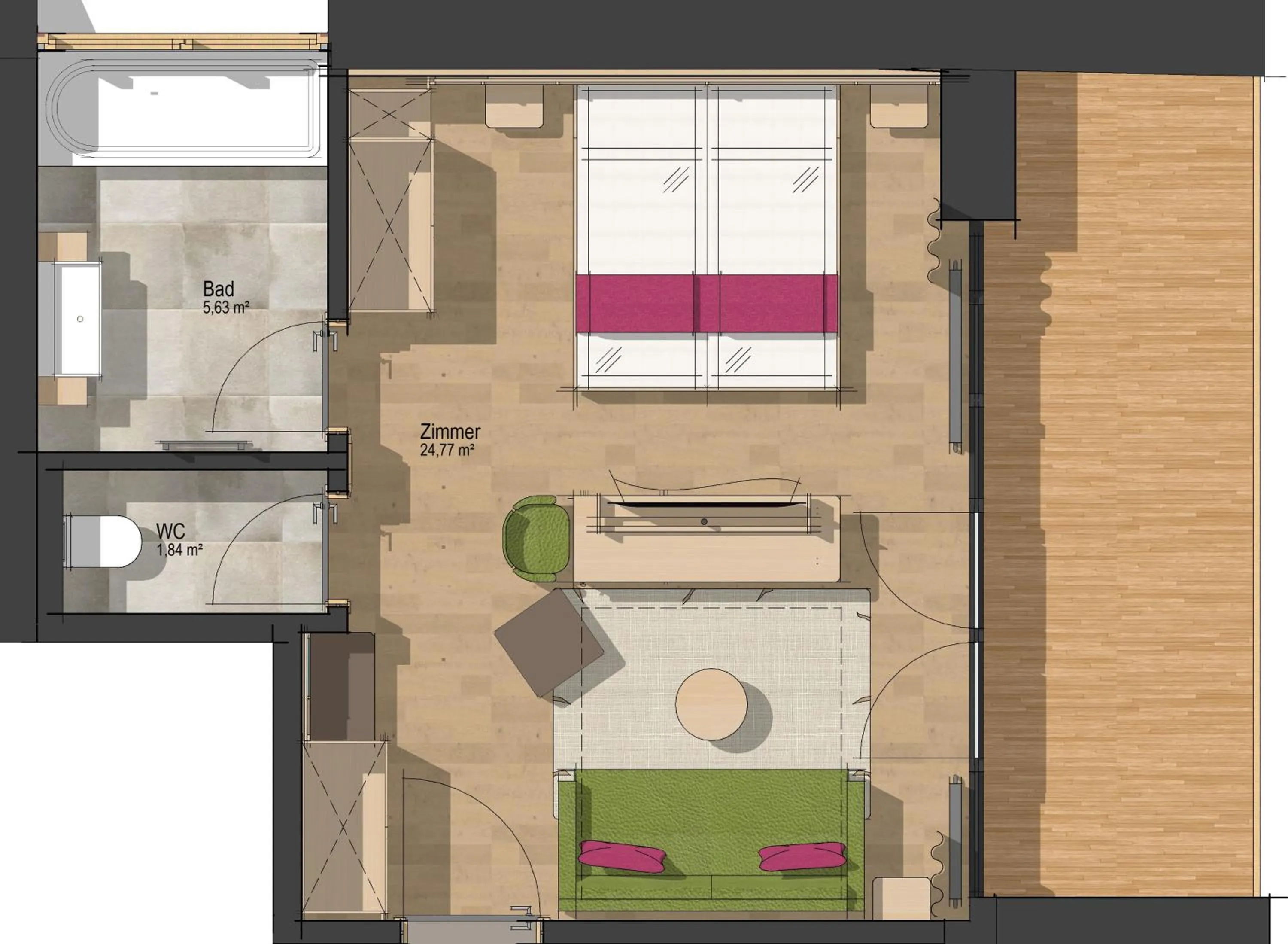 Floor plan in Hotel Dominic