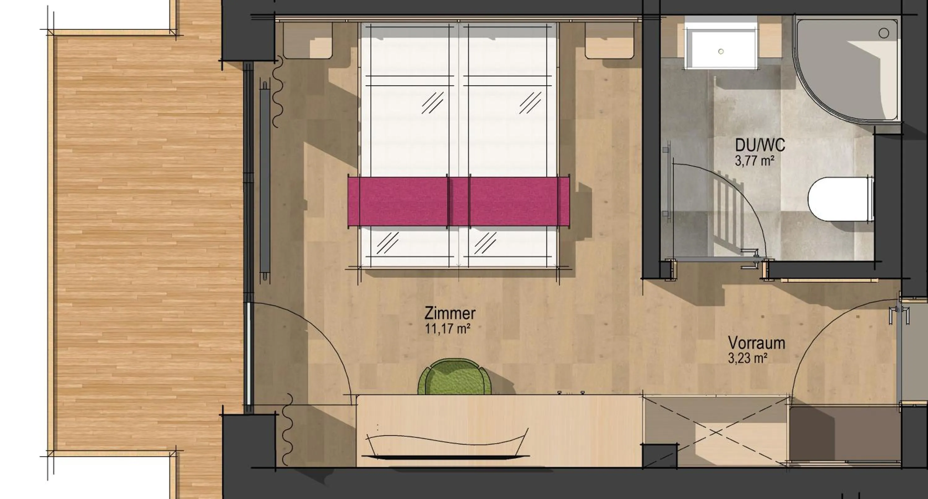 Floor plan in Hotel Dominic