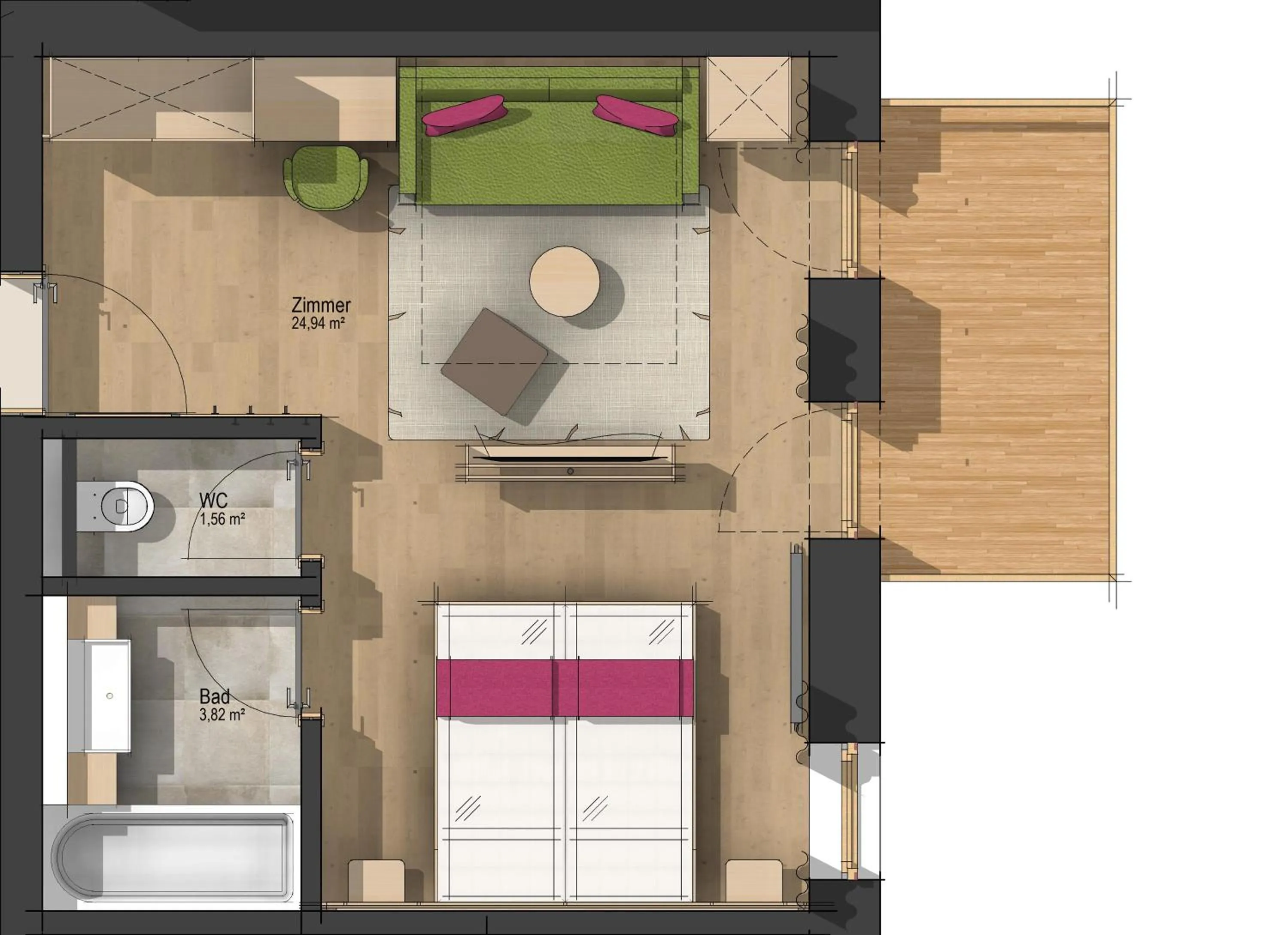 Floor plan in Hotel Dominic
