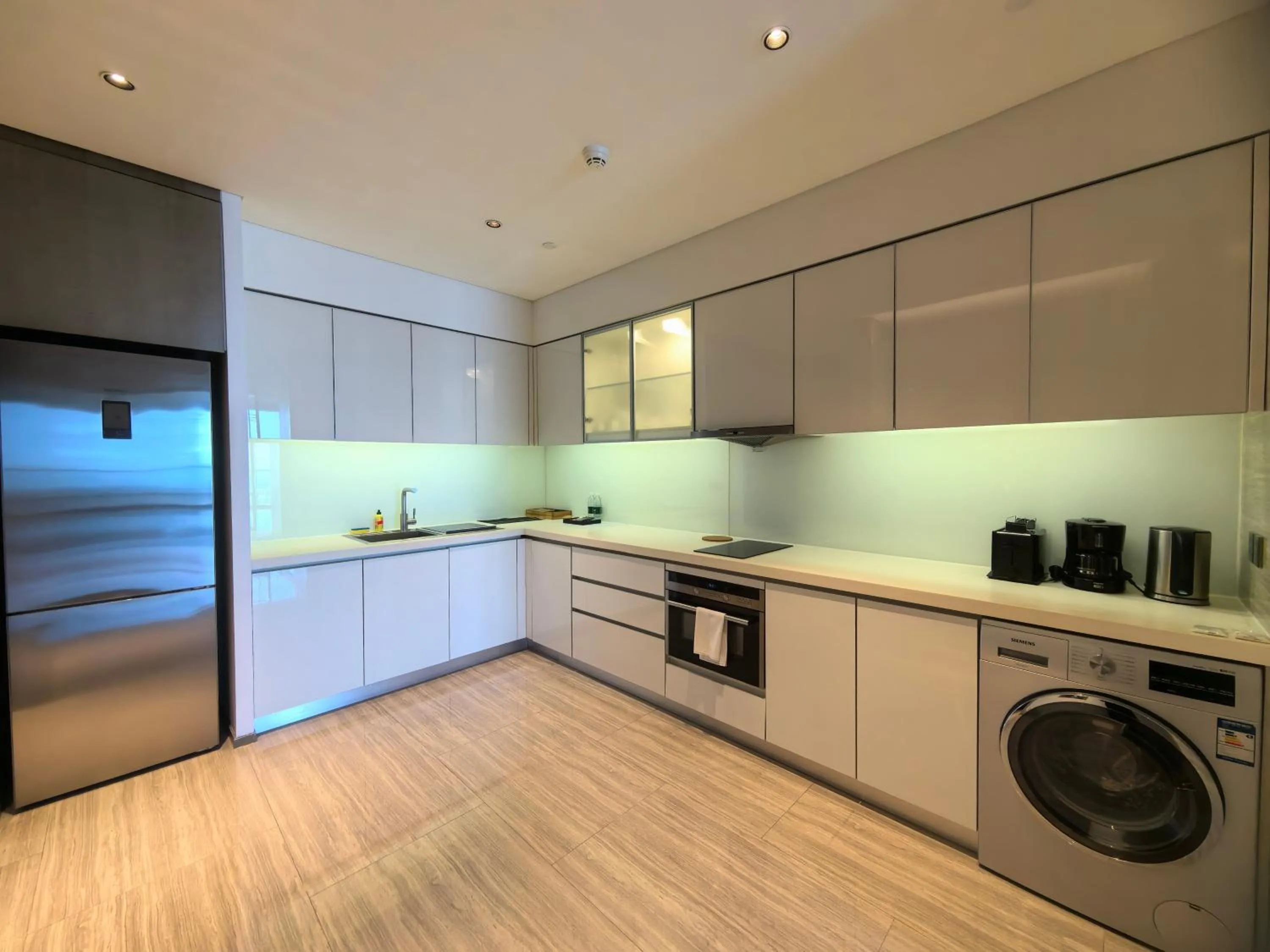 Kitchen or kitchenette in Oakwood Residence Damei Beijing