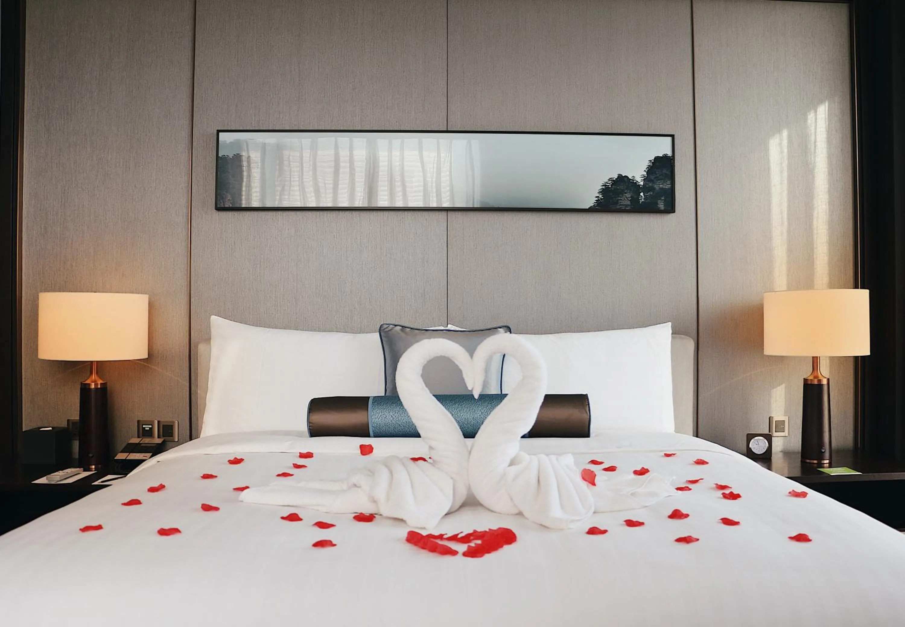 Bed in Oakwood Residence Damei Beijing