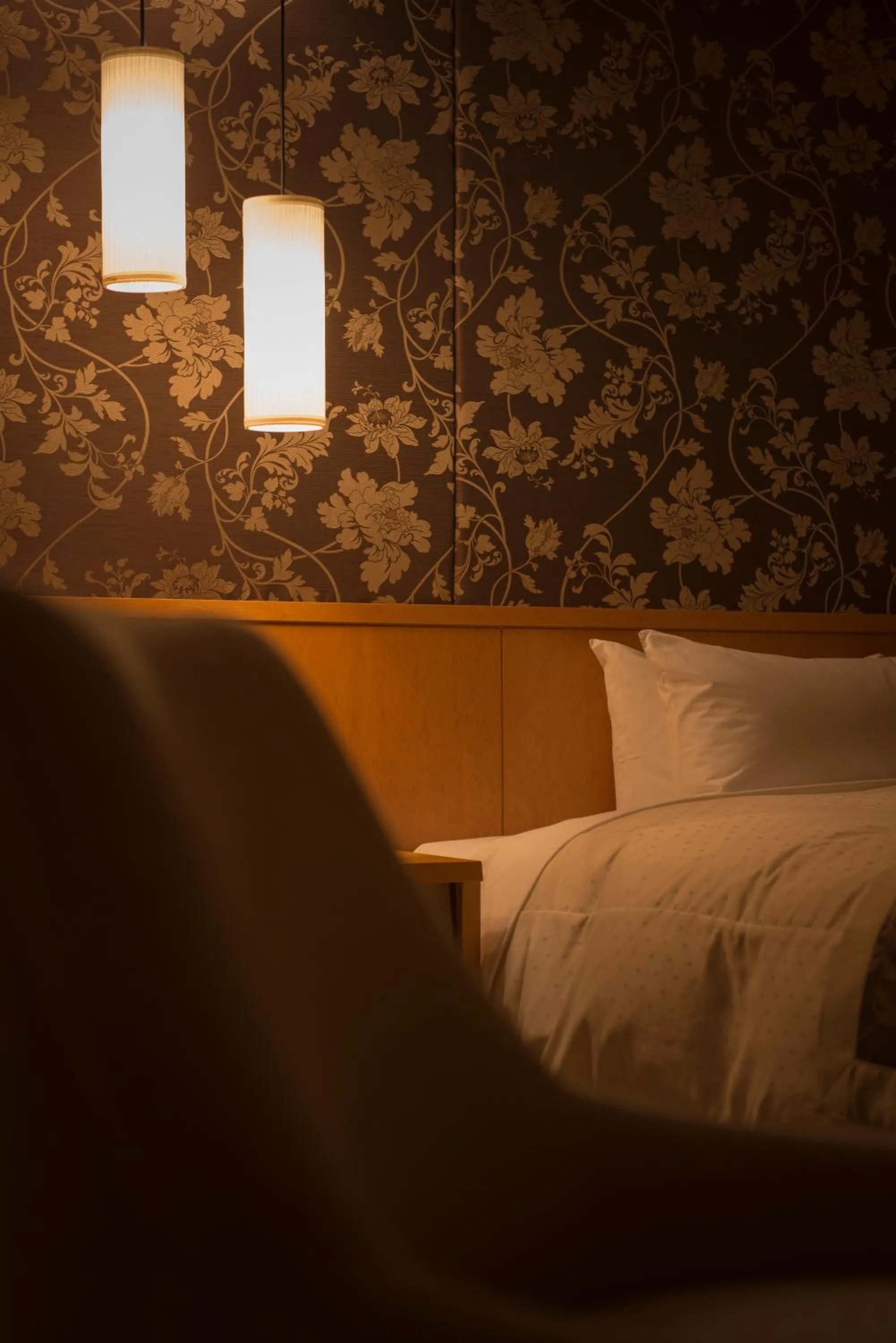 Bed in Hachinohe Park Hotel