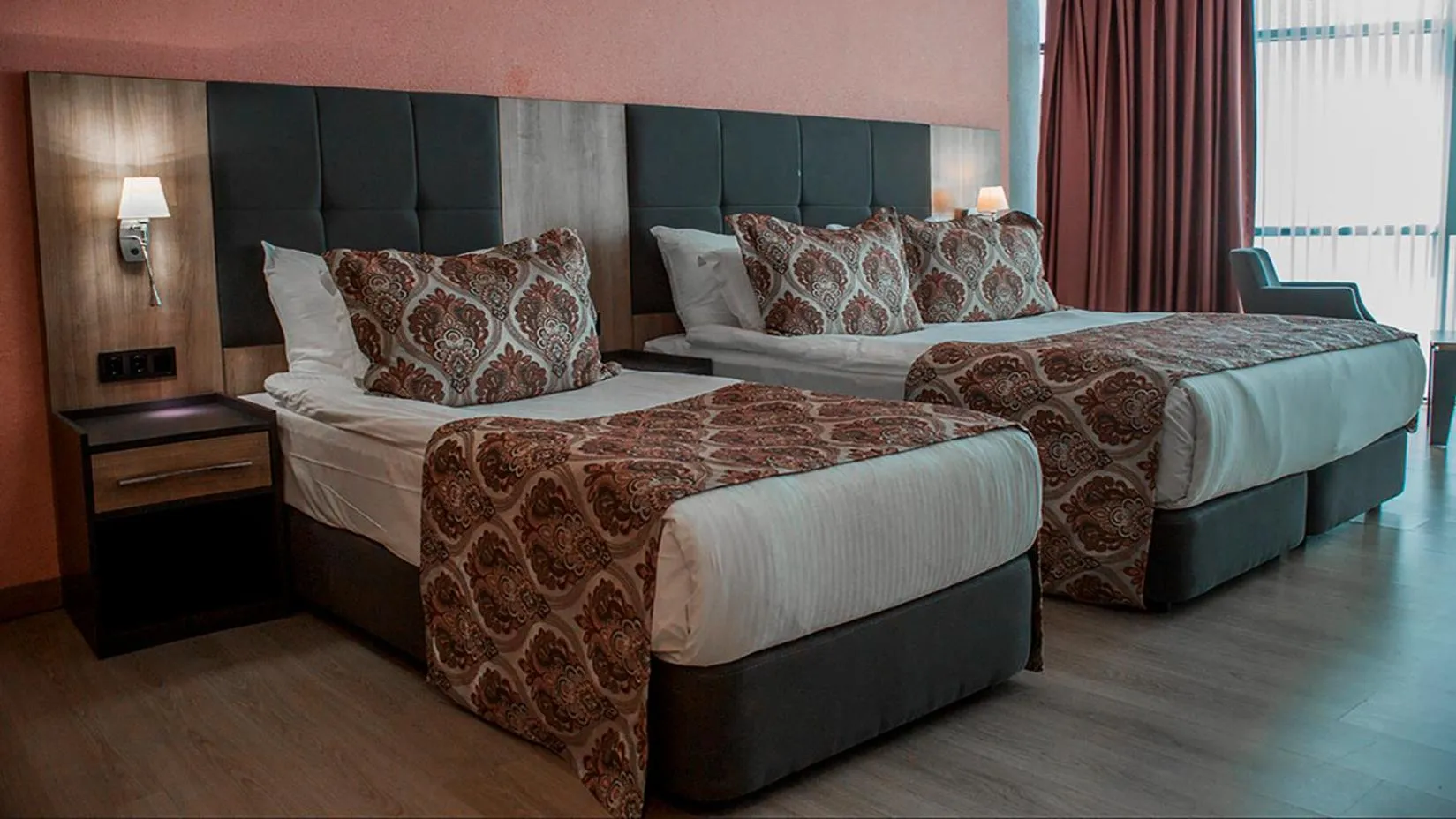 Bed in Euphoria Batumi Convention & Casino Hotel
